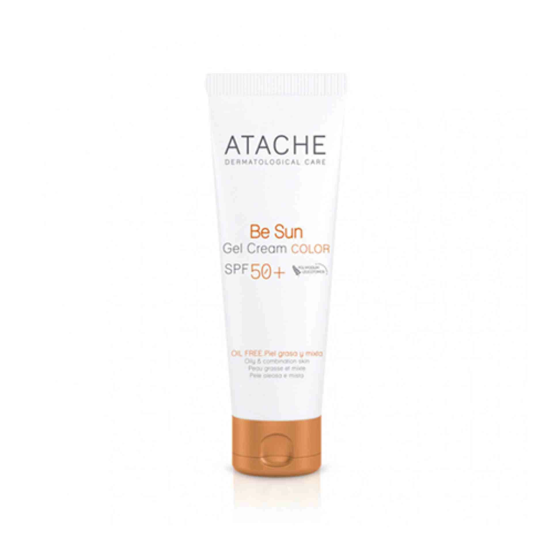 Gel Cream Color SPF 50+ | Protector solar piel grasa y mixta 50ml - Be Sun - Atache ®