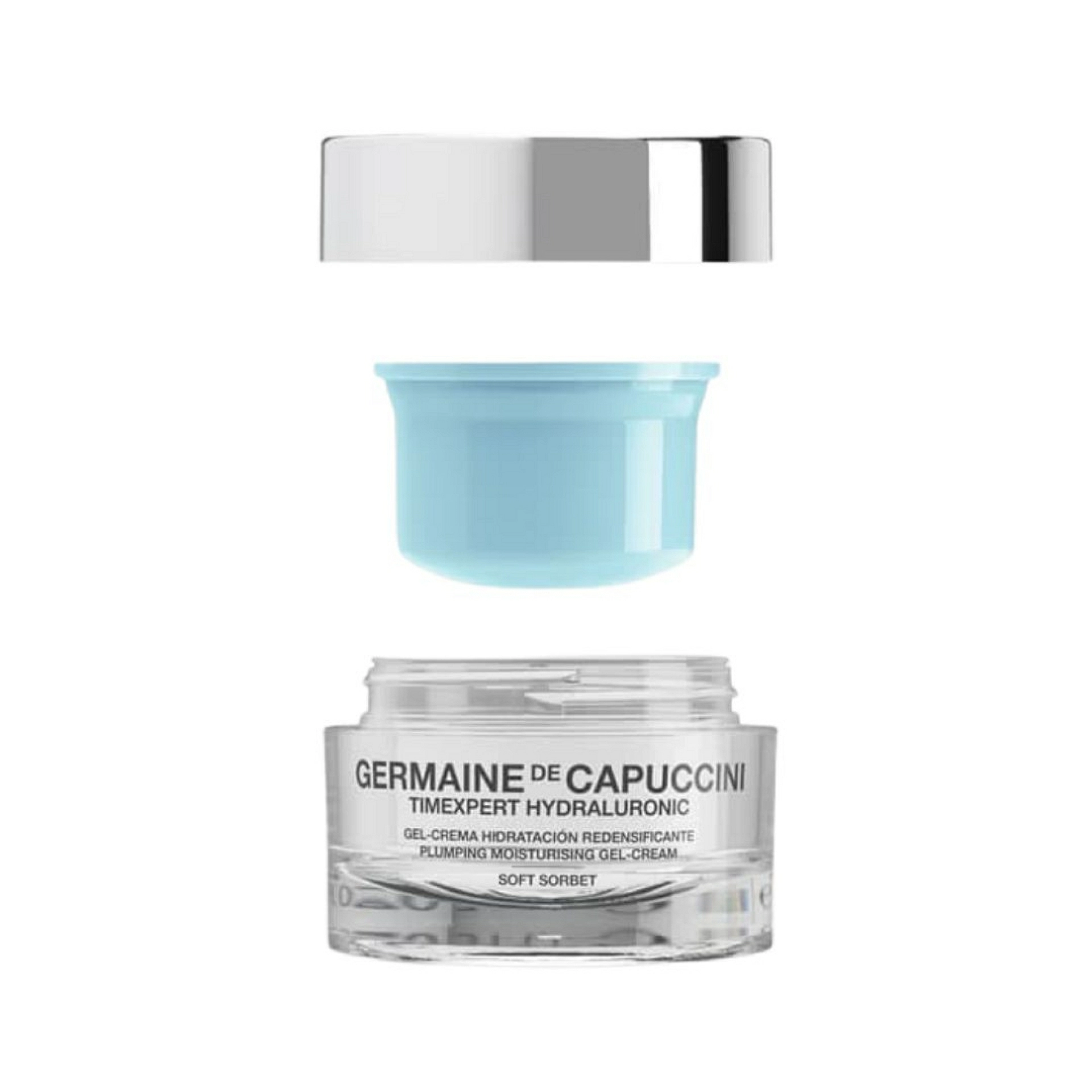Gel-Crema Hidratación Redensificante Soft Sorbet | Crema hidratante ligera 50ml - Timexpert Hydraluronic - Germaine de Capuccini ®