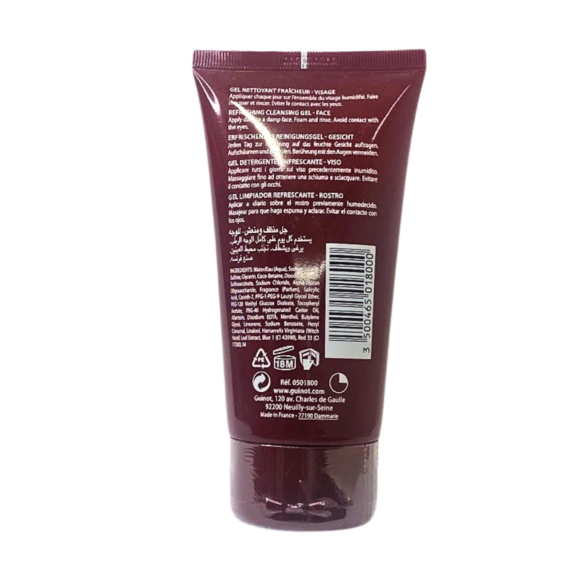 Gel Nettoyant Visage | Limpiador Exprés 150ml - Très Homme - Guinot ®