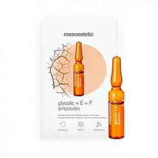 Glycolic + E + F Ampoules | Ampollas Exfoliantes 10x2ml - Peeling Solutions - Mesoestetic ®