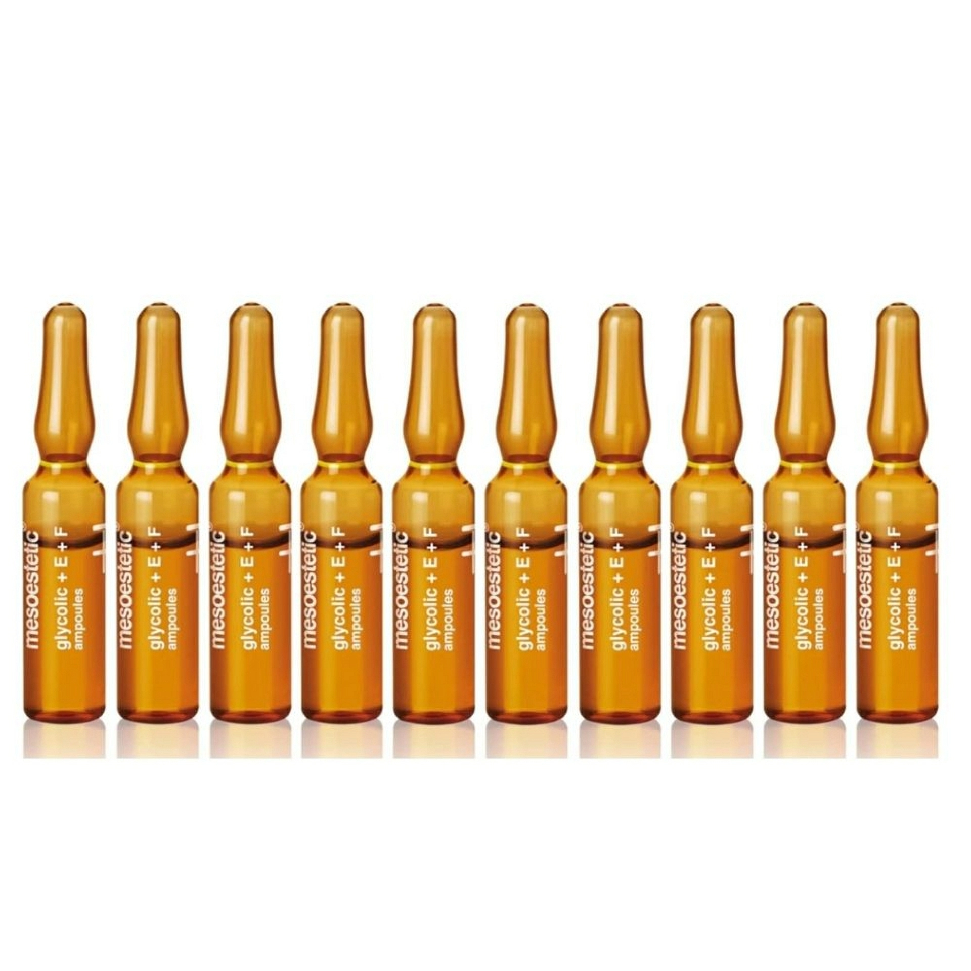 Glycolic + E + F Ampoules | Ampollas Exfoliantes 10x2ml - Peeling Solutions - Mesoestetic ®
