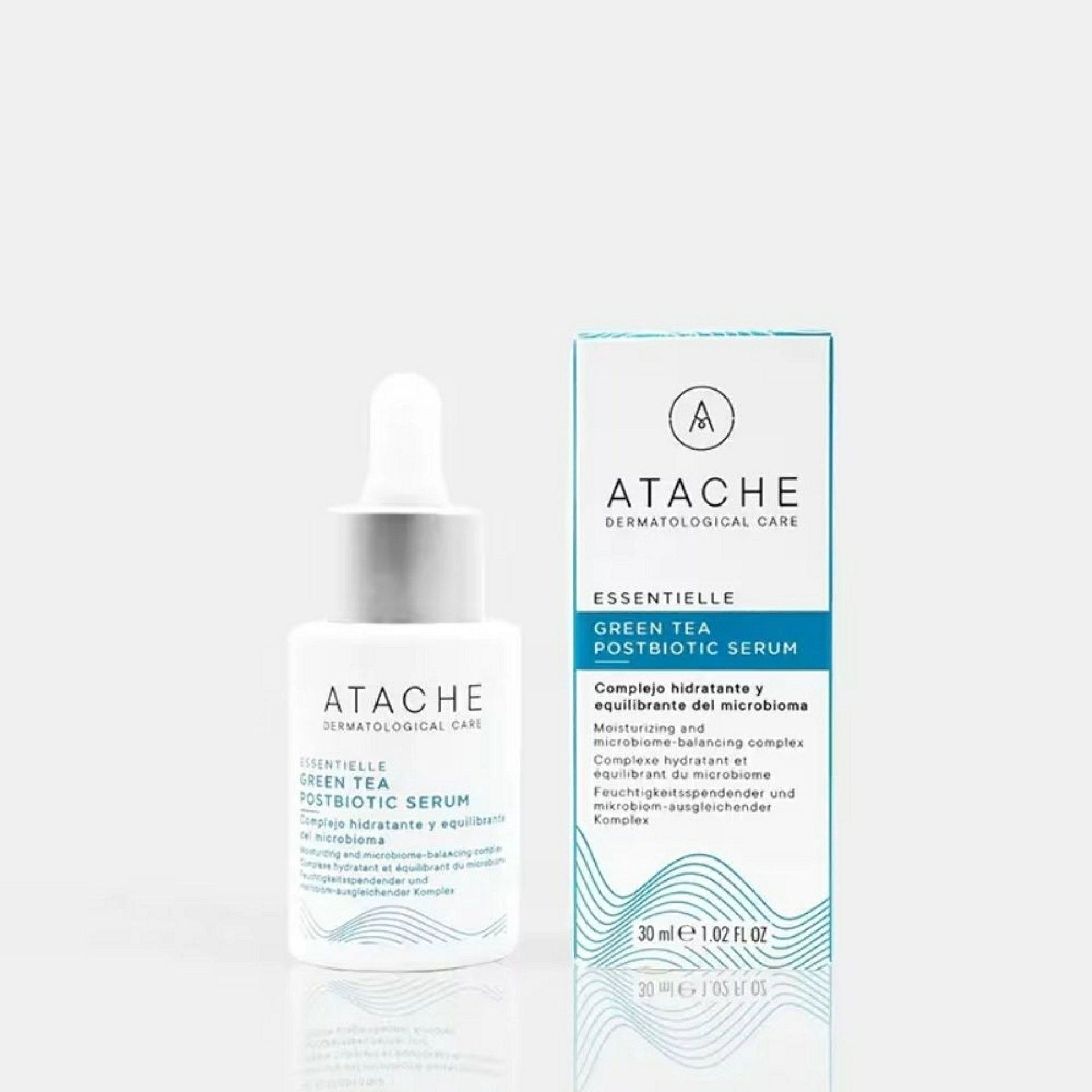 Green Tea Postbiotic Serum | Serum equilibrante con té verde 30ml - Essentielle - Atache ®
