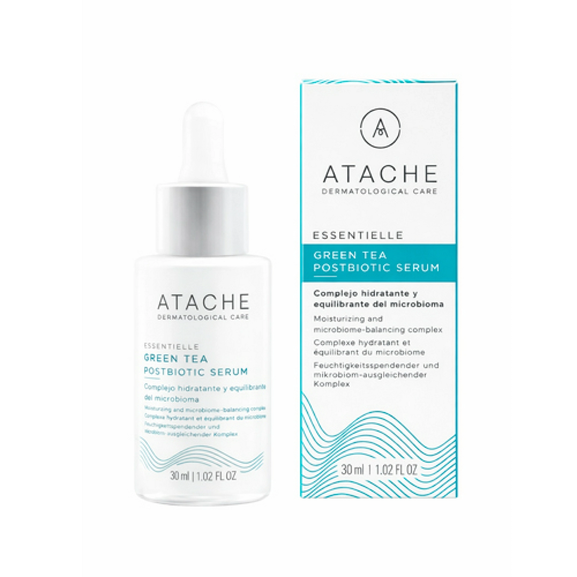 Green Tea Postbiotic Serum | Serum equilibrante con té verde 30ml - Essentielle - Atache ®