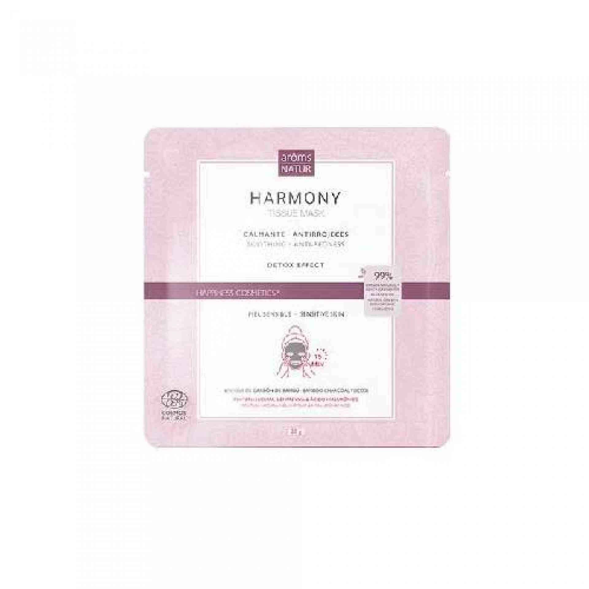 Harmony Tissue Mask | Mascarilla calmante 1ud - Happiness Cosmetics - Arôms Natur ®