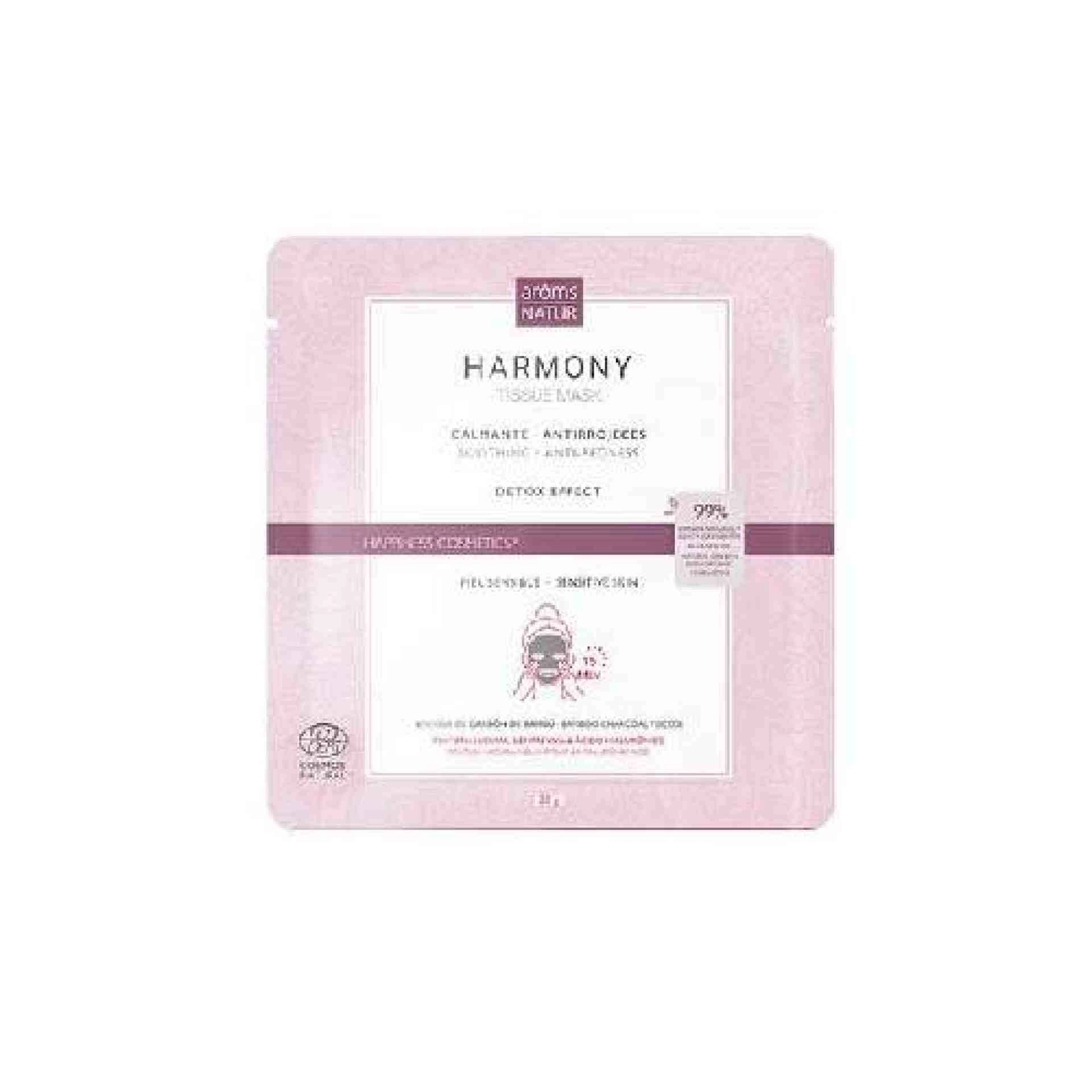 Harmony Tissue Mask | Mascarilla calmante 1ud - Happiness Cosmetics - Arôms Natur ®