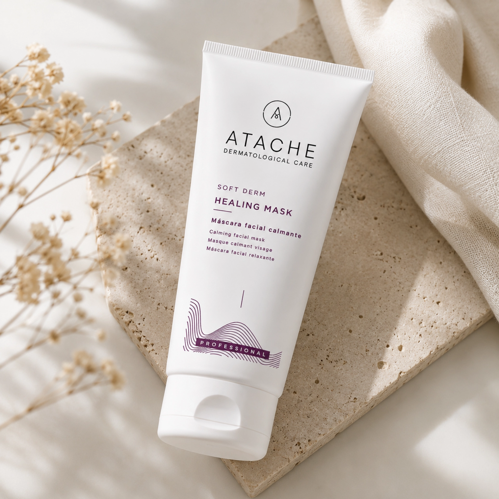 Healing Mask | Mascarilla facial para piel delicada - Soft Derm - Atache ®