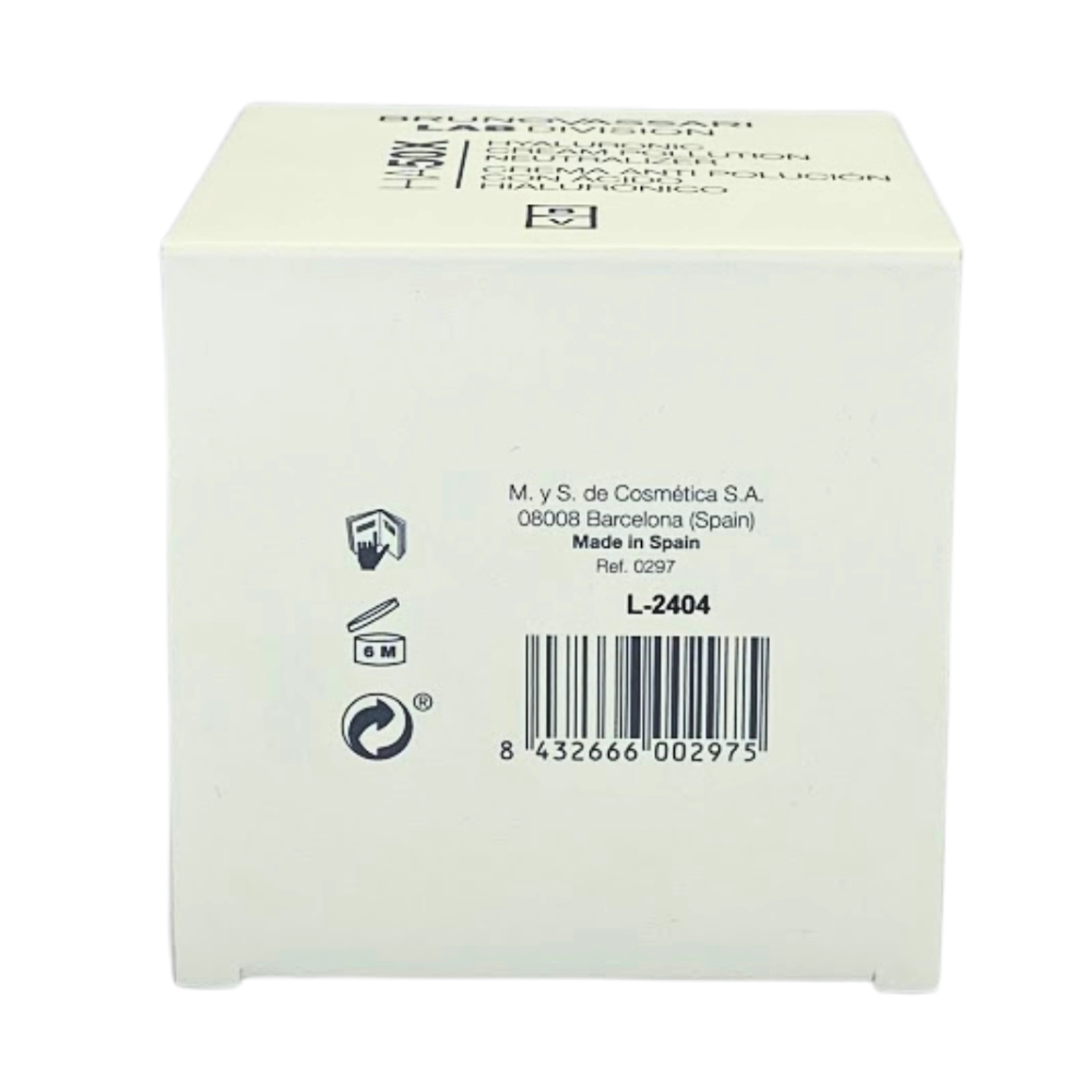 Hyaluronic Cream Pollution Neutralizer | Crema 50ml - HA50X - Bruno Vassari ®