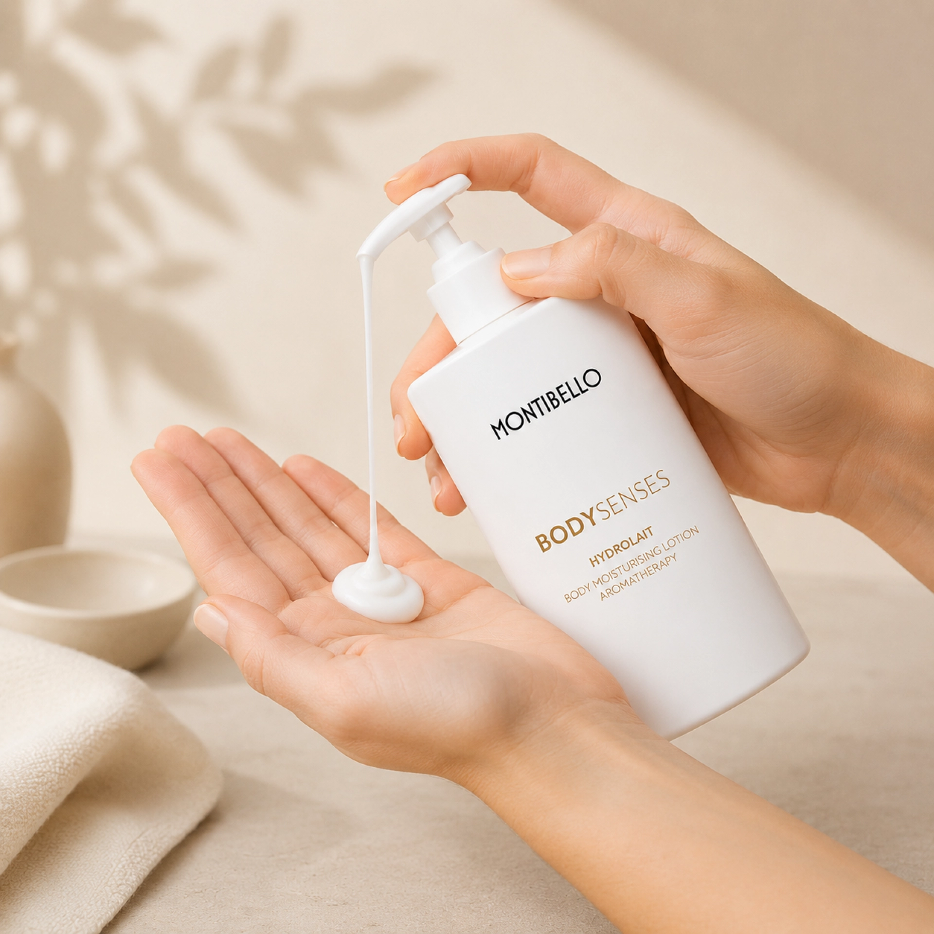 Hydrolait | Emulsión fluida hidratante corporal - 500ml - Body Senses - Montibello ®
