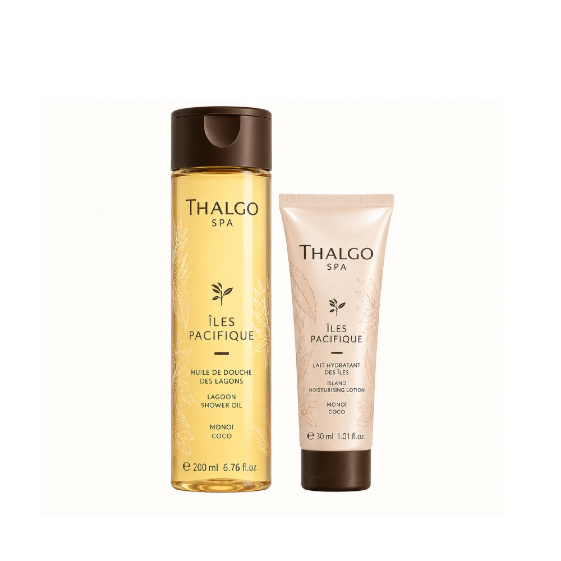 Iles Pacifique | Huile de Douche des Îles 150ml + Crème Onctueuse des Îles 30ml - Iles Pacifique - Thalgo ®