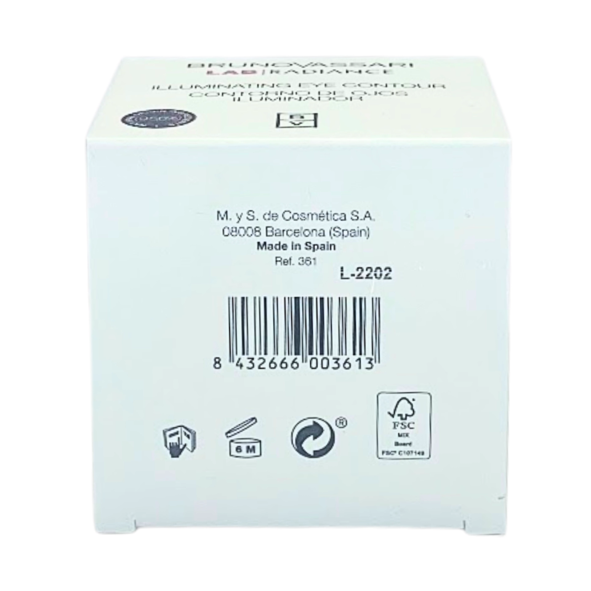 Illuminating Eye Contour | Contorno de ojos iluminador 15ml - Lab Radiance - Bruno Vassari ®