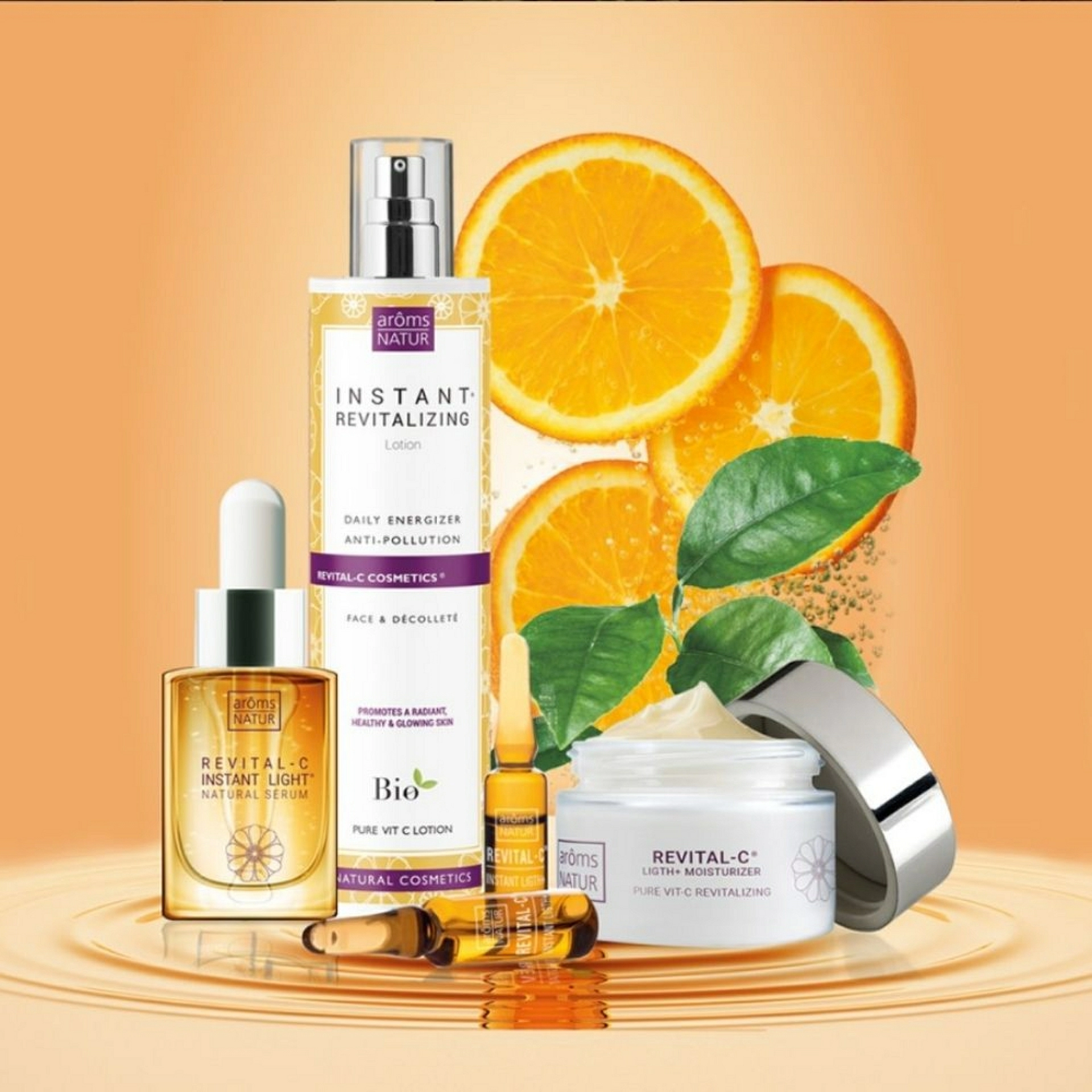 Instant Revitalizing Lotion | Loción 100ml - Revital-C Antiox & Radiance - Arôms Natur ®