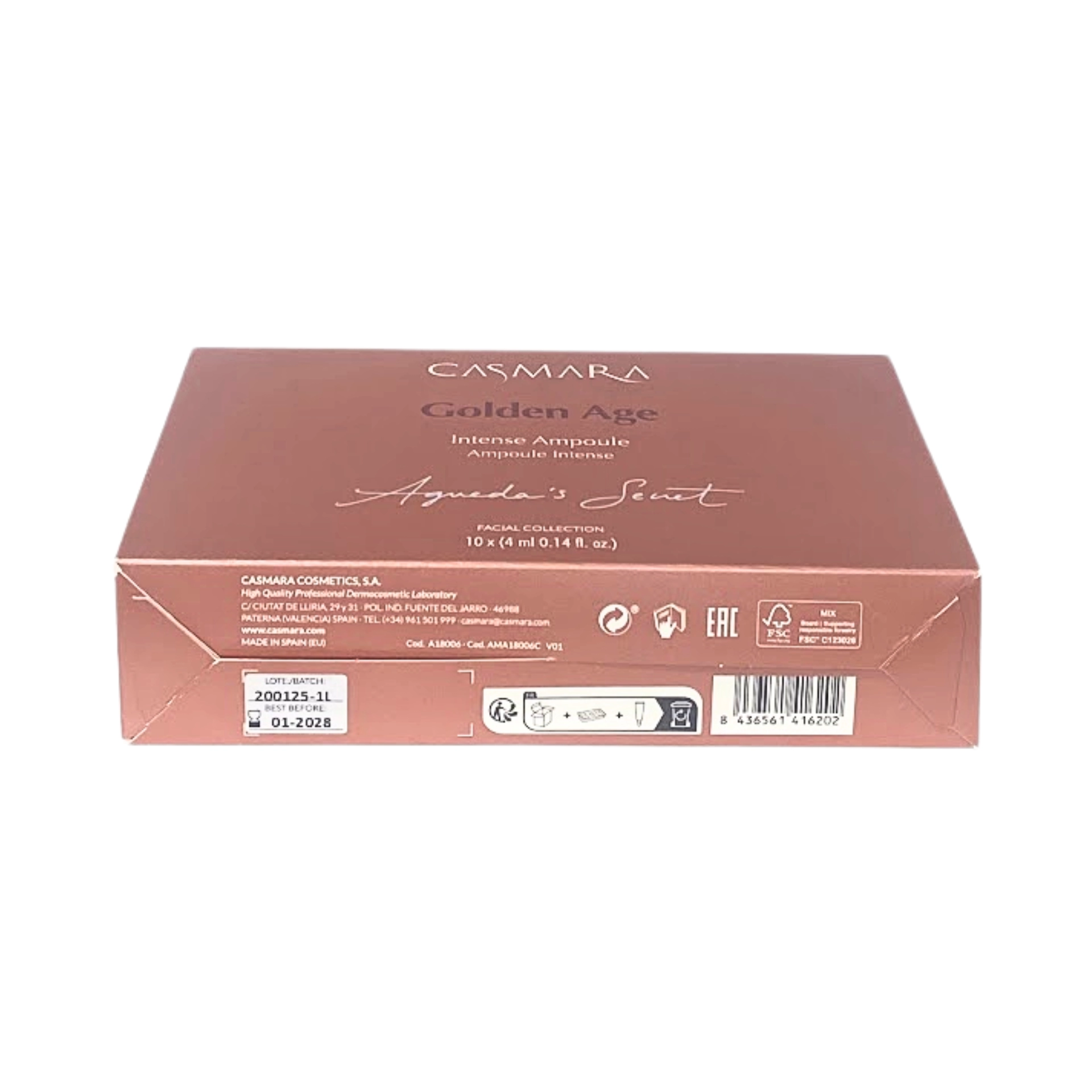 Intense Ampoule | Ampollas regeneradoras 10x4ml - Golden Age - Casmara ®
