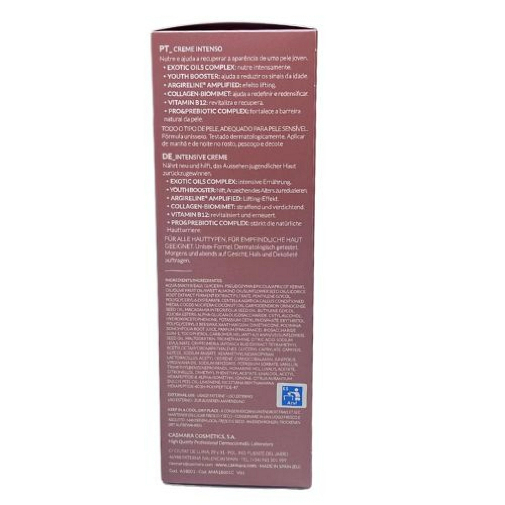 Intense Cream | Crema nutritiva antiedad 50ml - Golden Age - Casmara ®