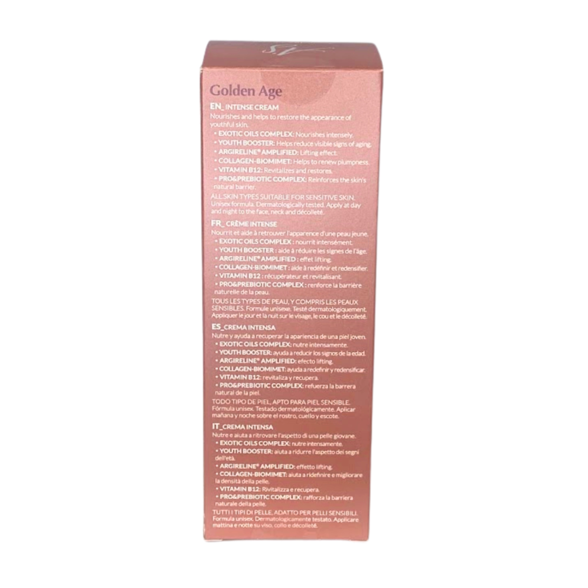 Intense Cream | Crema nutritiva antiedad 50ml - Golden Age - Casmara ®