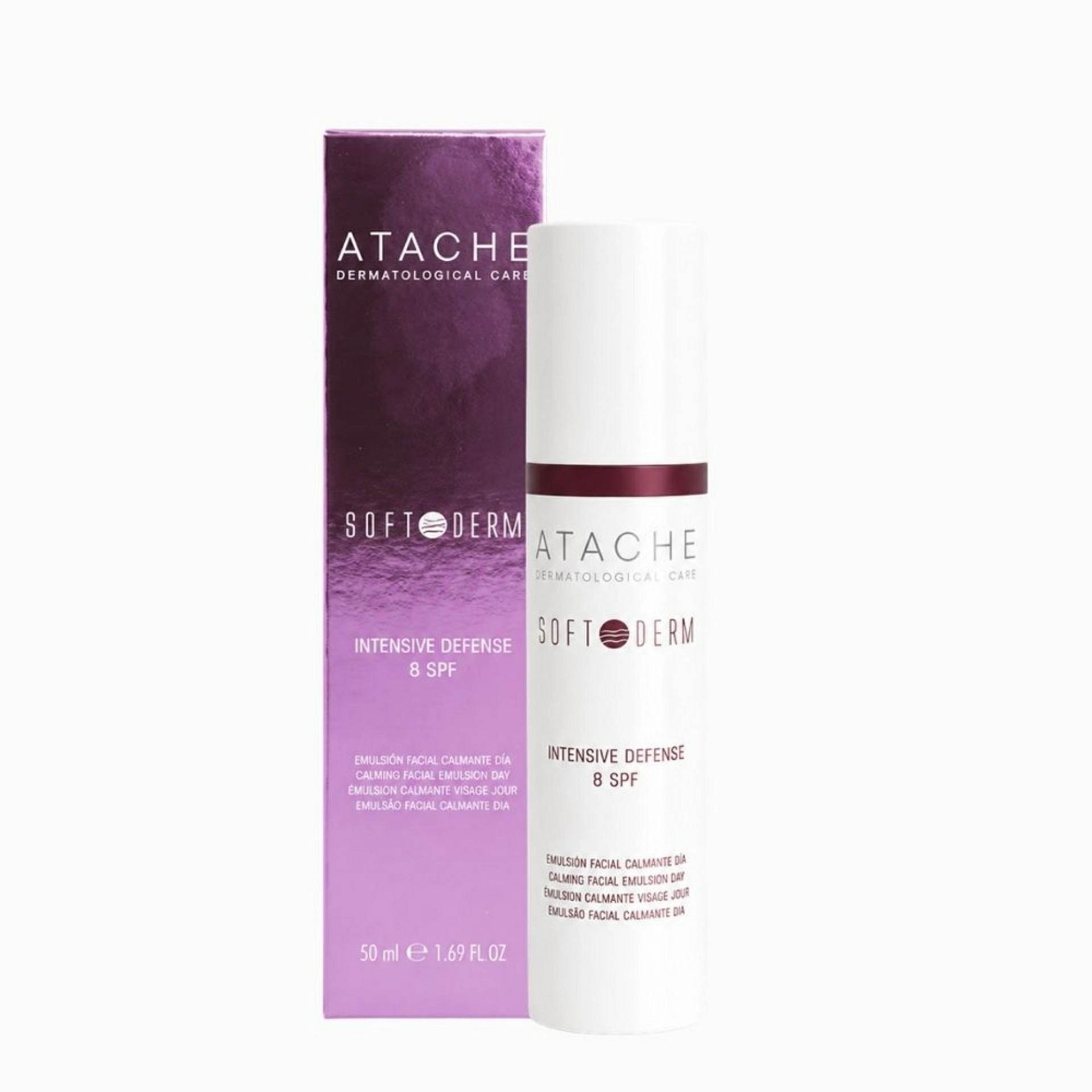 Intensive Defense 8 SPF- Día | Crema facial de día para piel sensible 50 ml - Soft Derm - Atache ®