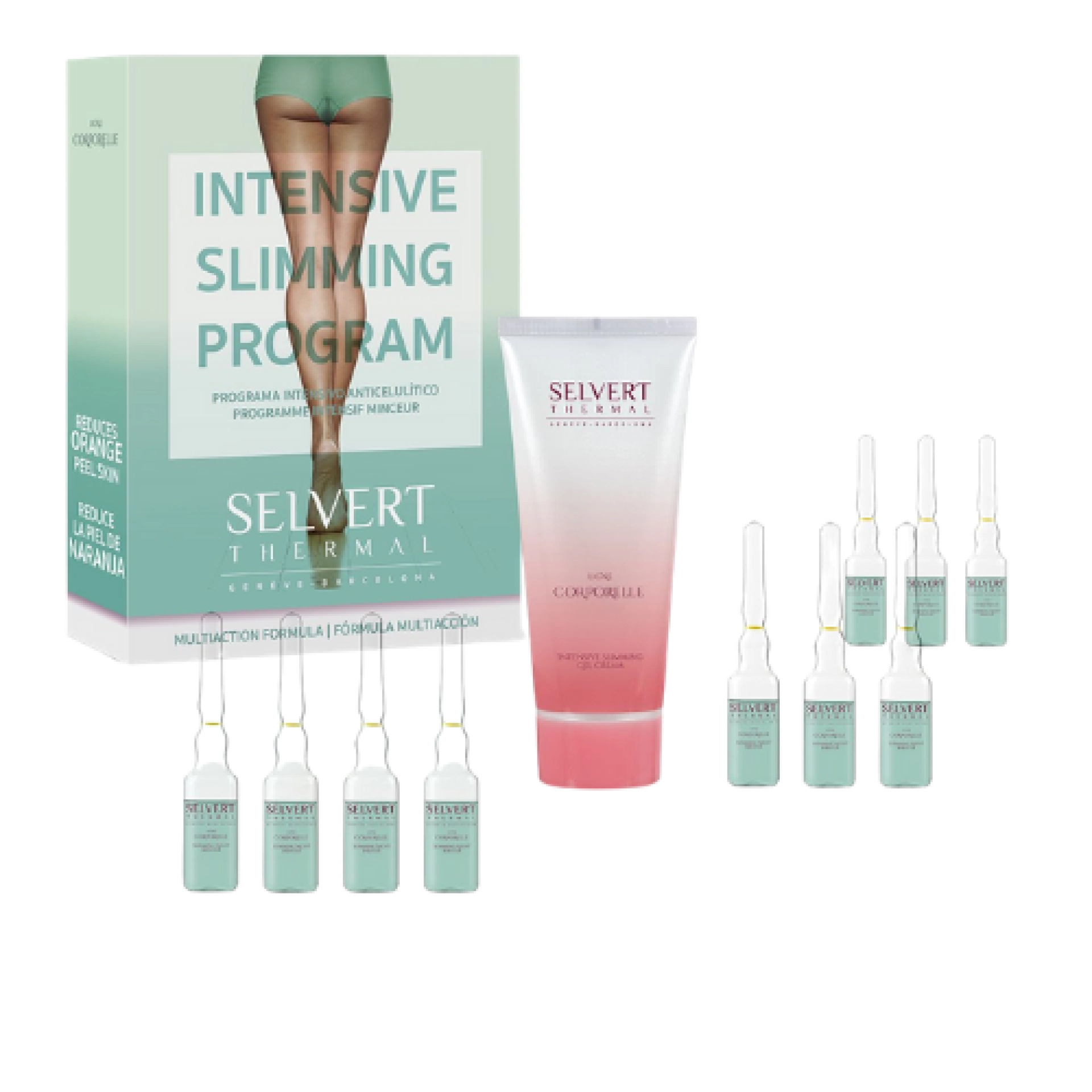 Intensive Slimming Program: Gel 200ml y Ampollas 10x5ml - Ligne Corporelle - Selvert Thermal ®