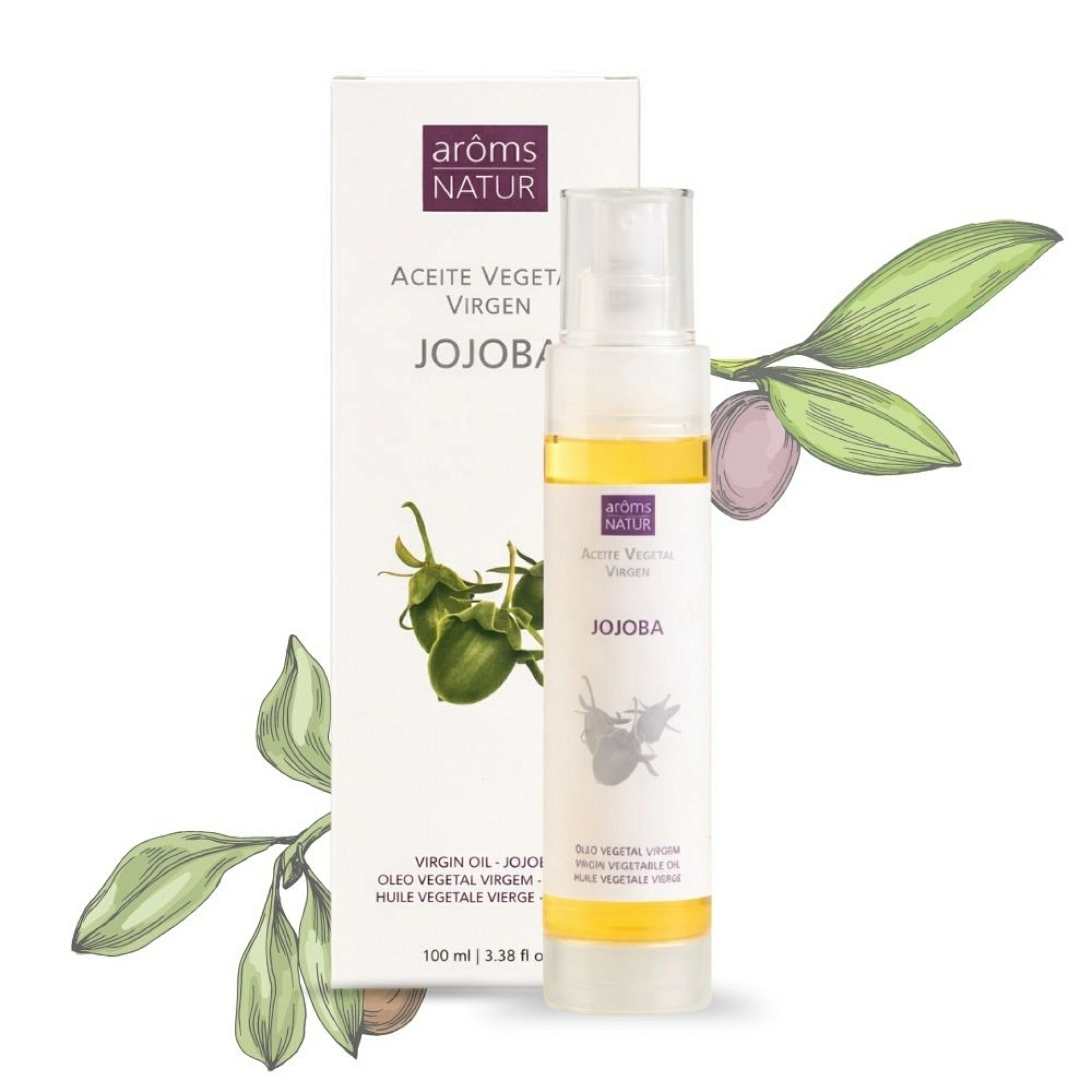 Jojoba | Aceite vegetal seborregulador 100ml - Arôms Natur ®
