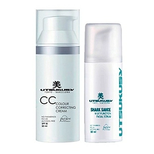 KIT BB GLOW COLOR CLARO | Crema CC 50ml + Serum Shark Sauce 30ml - Utsukusy ®