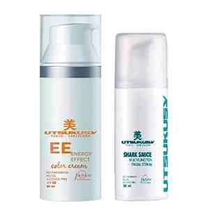 KIT BB GLOW COLOR MEDIO | Crema EE 50ml + Serum Shark Sauce 30ml - Utsukusy ®