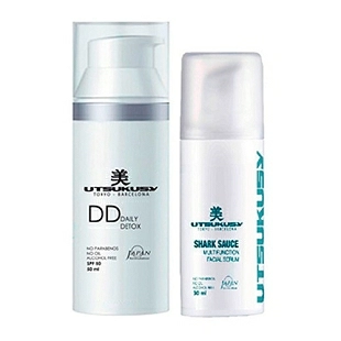 KIT BB GLOW COLOR OSCURO | Crema DD 50ml + Serum Shark Sauce 30ml - Utsukusy ®