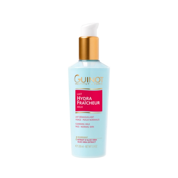 Lait Hydra Fraîcheur Guinot 500 Ml - Nettoyant Visage Et Corps Neuf, Origine France