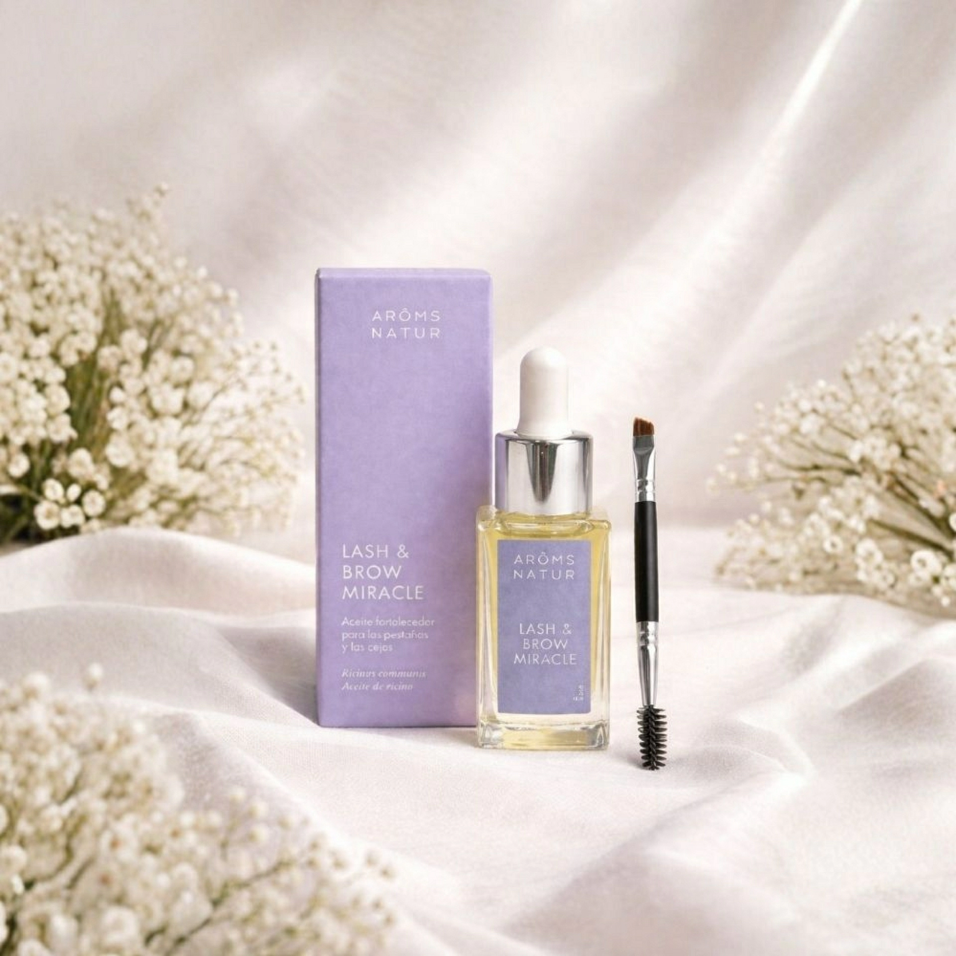Lash & Brow Miracle | Tratamiento fortalecedor para pestañas y cejas 15 ml - Arôms Natur