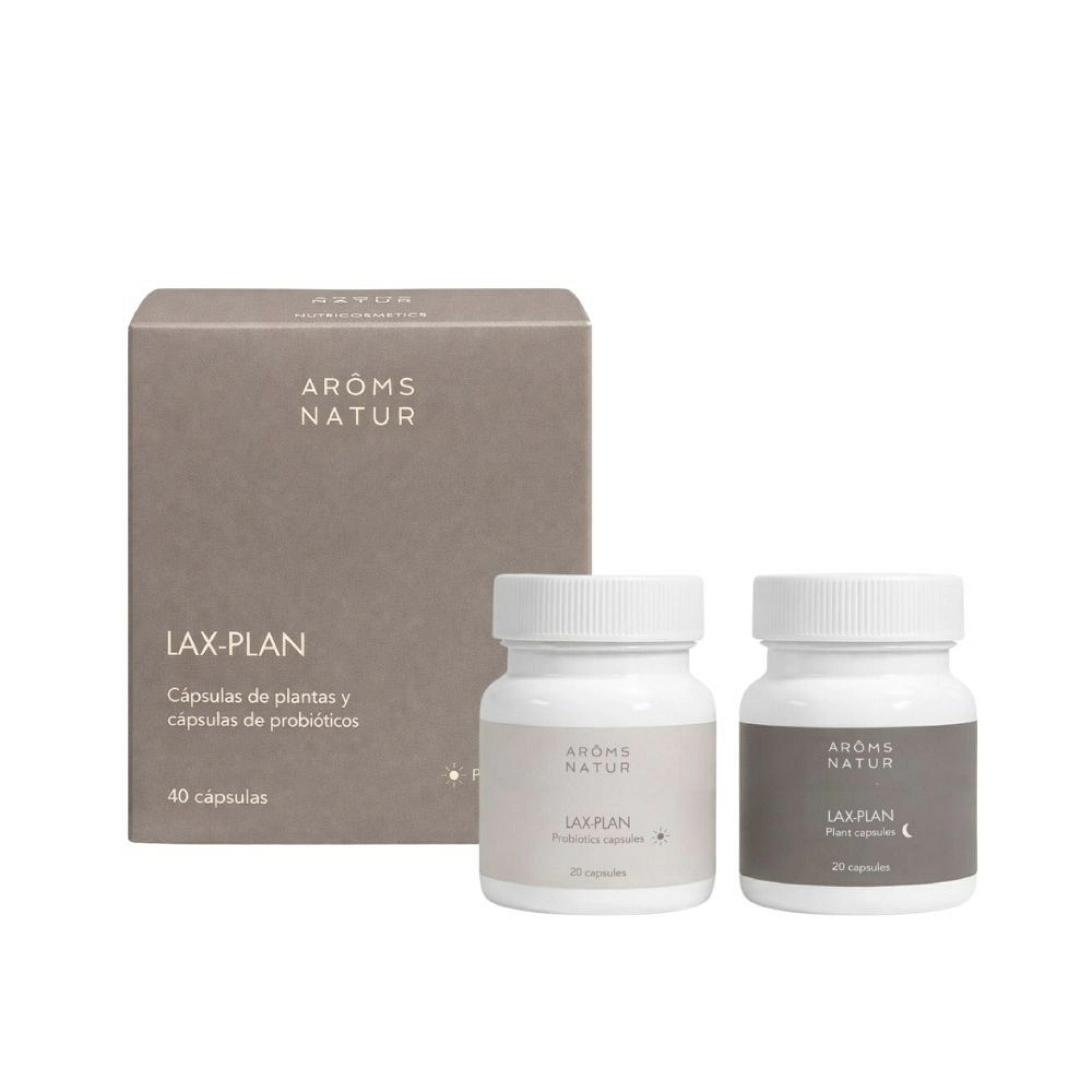 Lax-Plan 40 Capsulas |  Regulador del intestino - Nutricosméticos - Arôms Natur ®