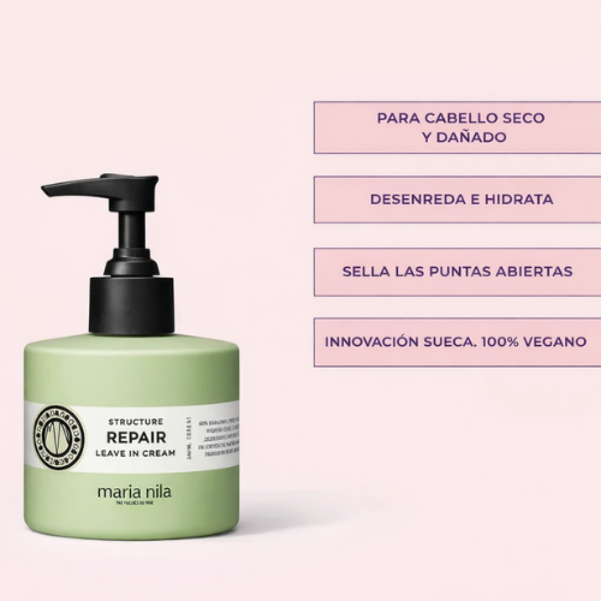 Leave In Cream | Crema Sin Aclarado Reparadora 100 ml - Structure Repair - Maria Nila ®
