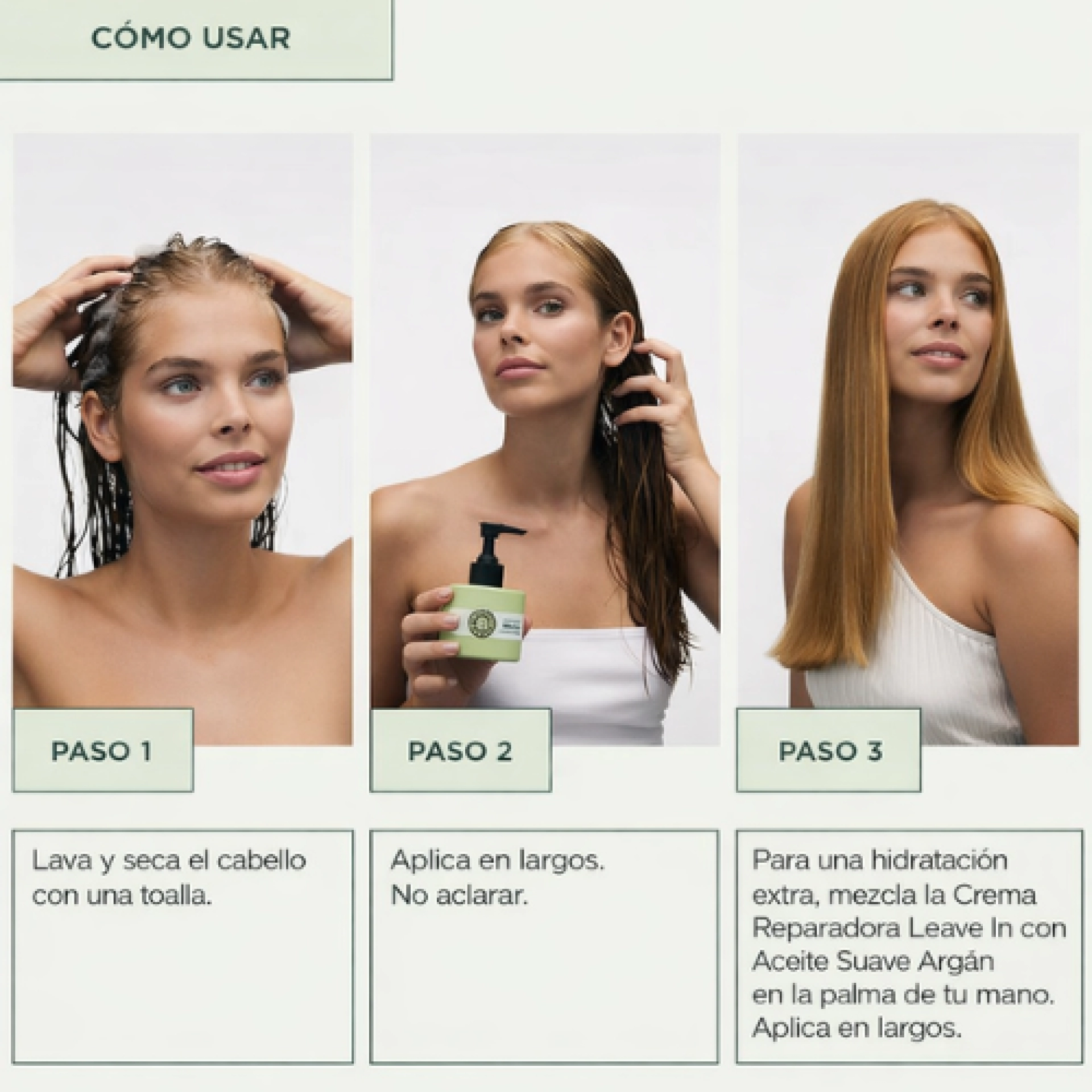 Leave In Cream | Crema Sin Aclarado Reparadora 100 ml - Structure Repair - Maria Nila ®