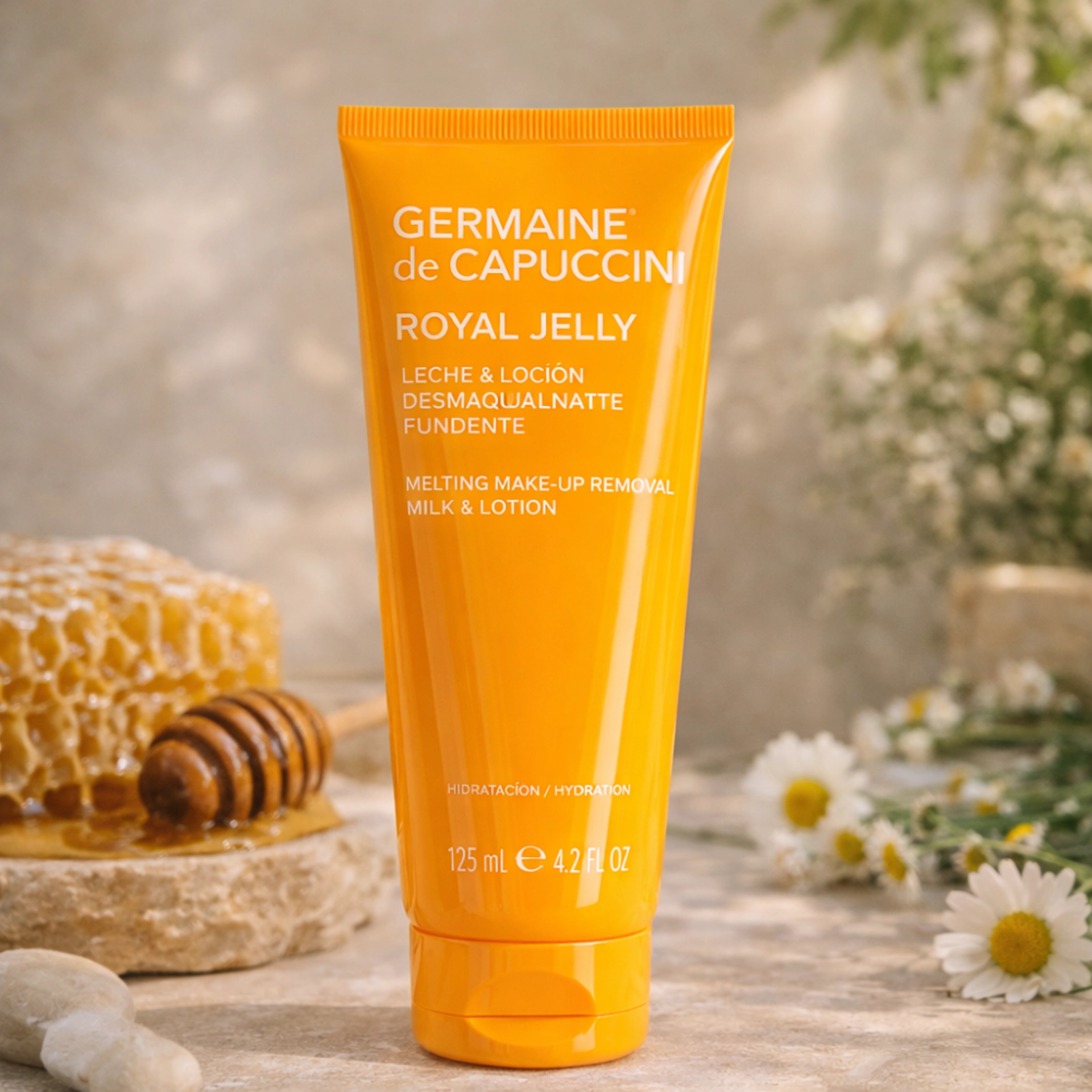 Leche & Loción Desmaquillante Fundente 125ml - Royal Jelly - Germaine de Capuccini ®