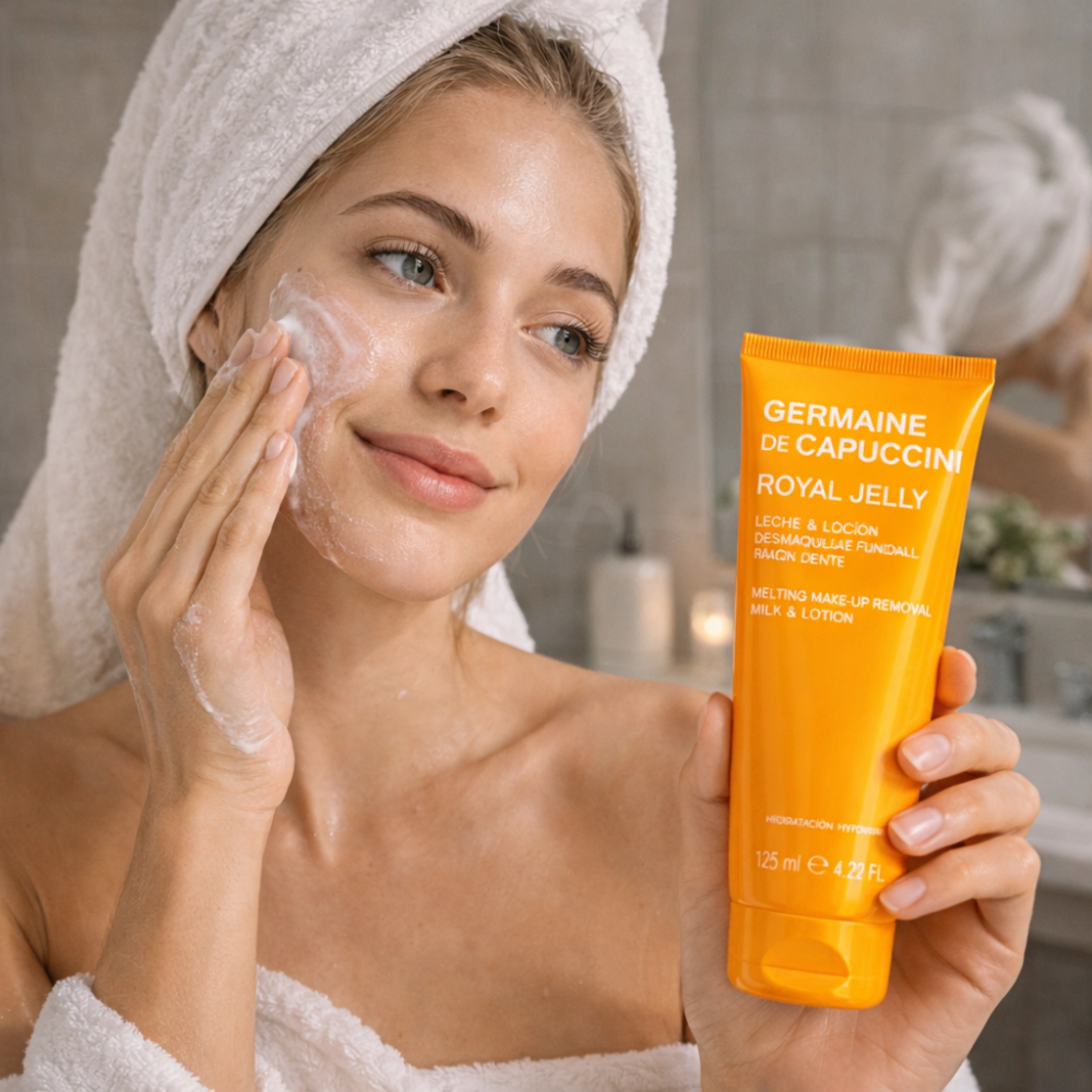 Leche & Loción Desmaquillante Fundente 125ml - Royal Jelly - Germaine de Capuccini ®