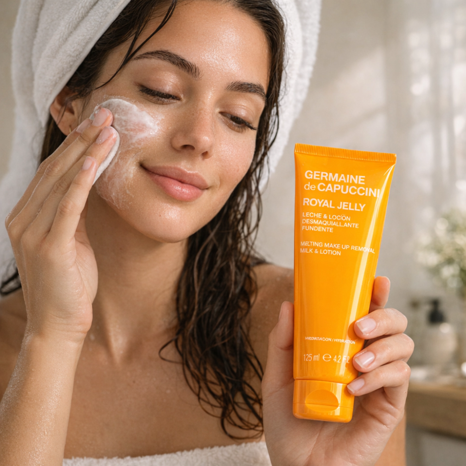 Leche & Loción Desmaquillante Fundente 125ml - Royal Jelly - Germaine de Capuccini ®