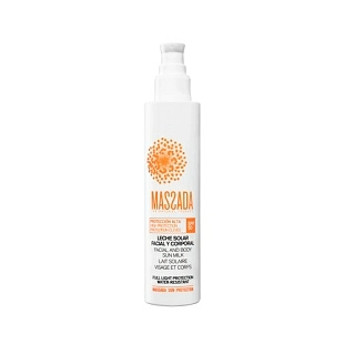 Leche Solar Facial y Corporal SPF50 Protección Alta 200ml - Massada Sun Protection - Massada ®