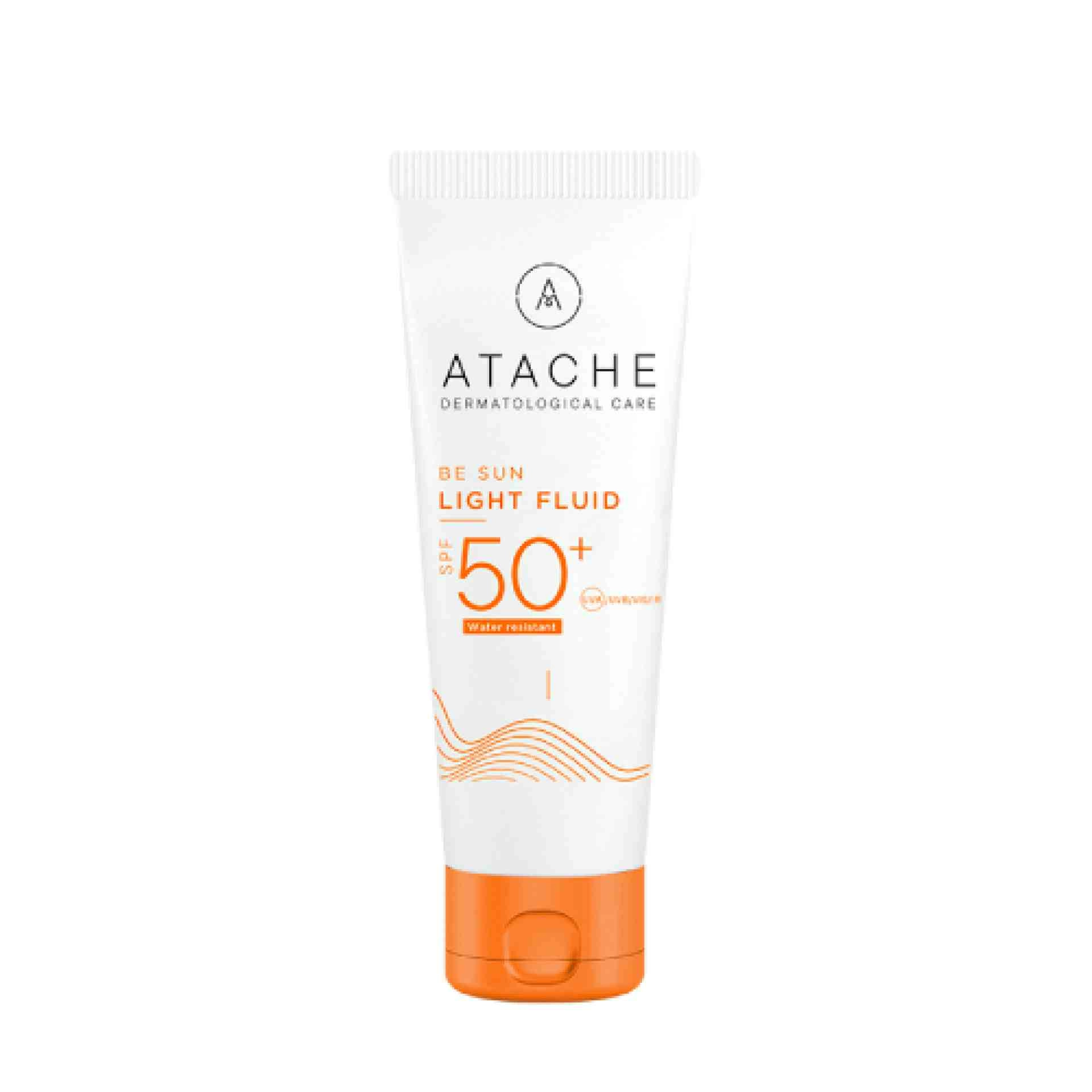 Light Fluid SPF 50+ | Protector solar para cara, cuello y escote 50ml - Be Sun - Atache ®