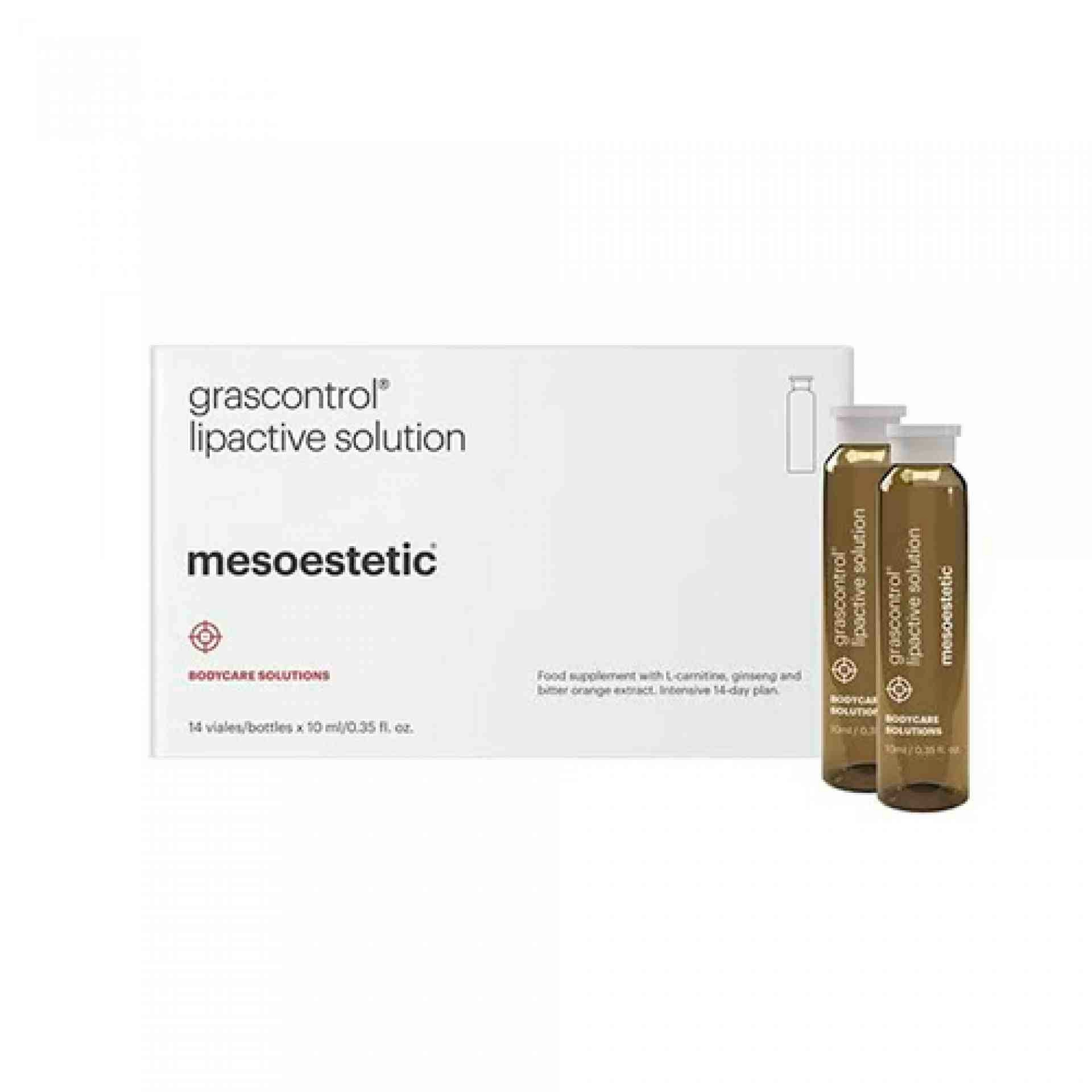lipactive solution | complemento alimenticio antigrasas 14x10 ml - grascontrol - mesoestetic ®