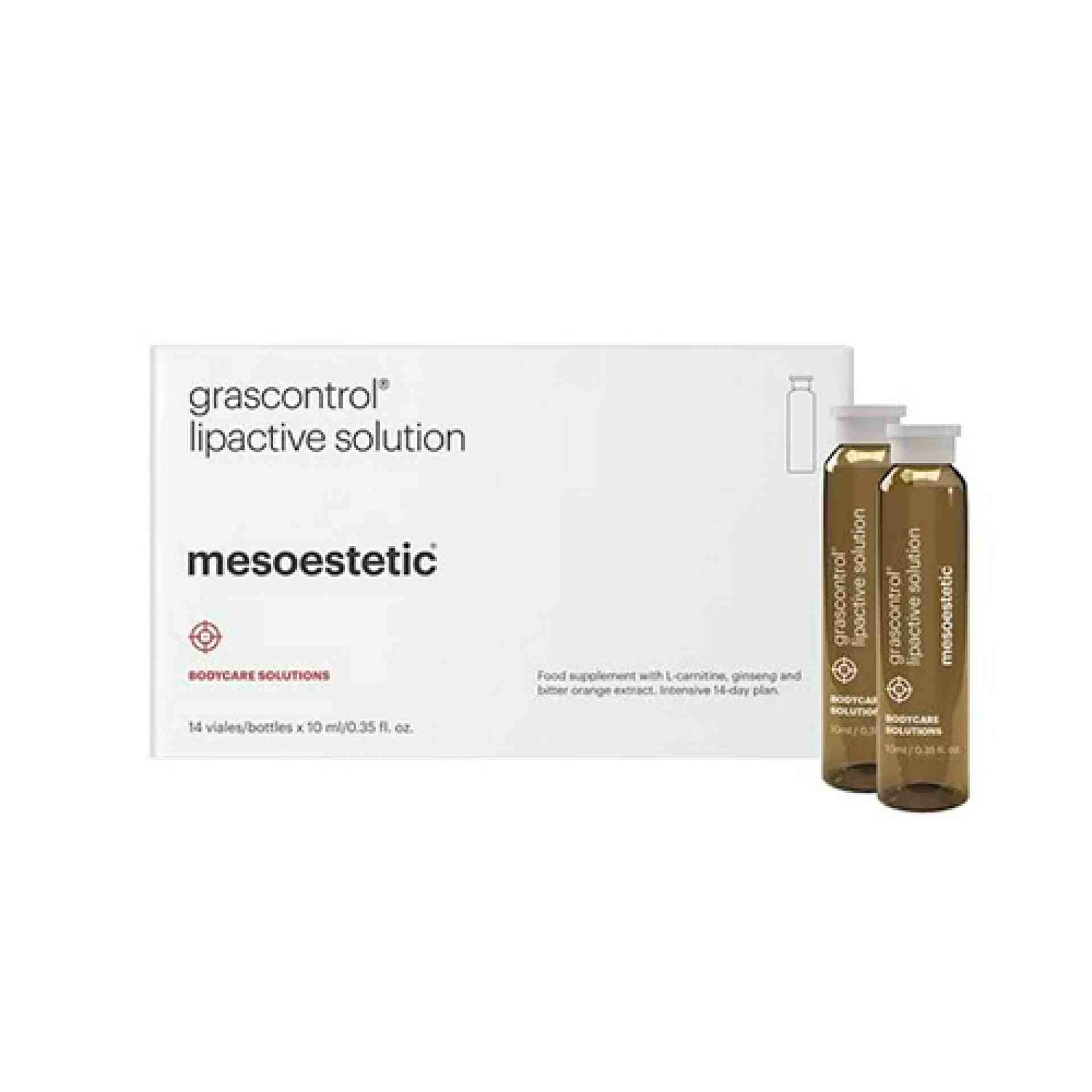 lipactive solution | complemento alimenticio antigrasas 14x10 ml - grascontrol - mesoestetic ®