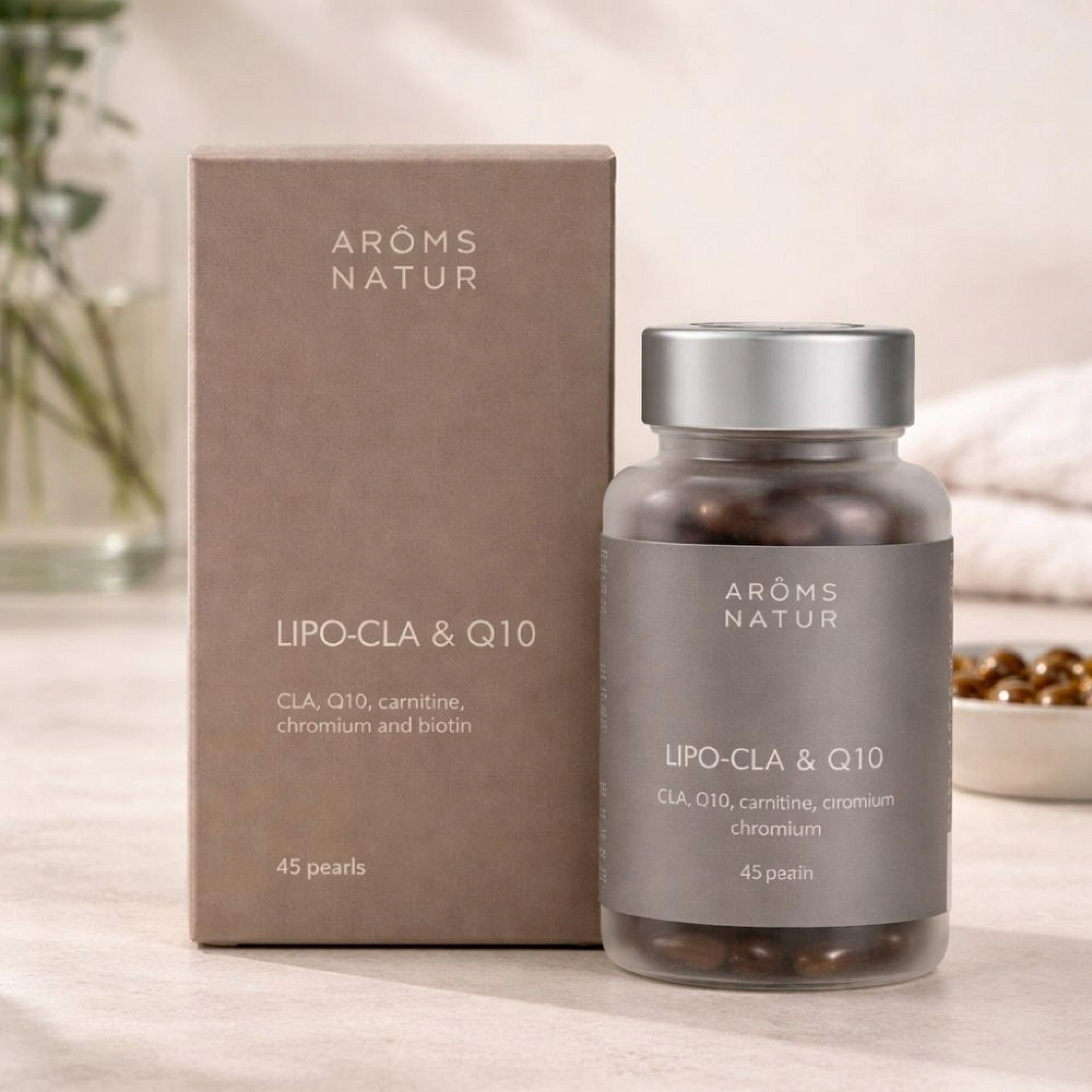 Lipo CLA & Q10 45 Perlas |  Quema Grasa - Nutricosméticos - Arôms Natur ®