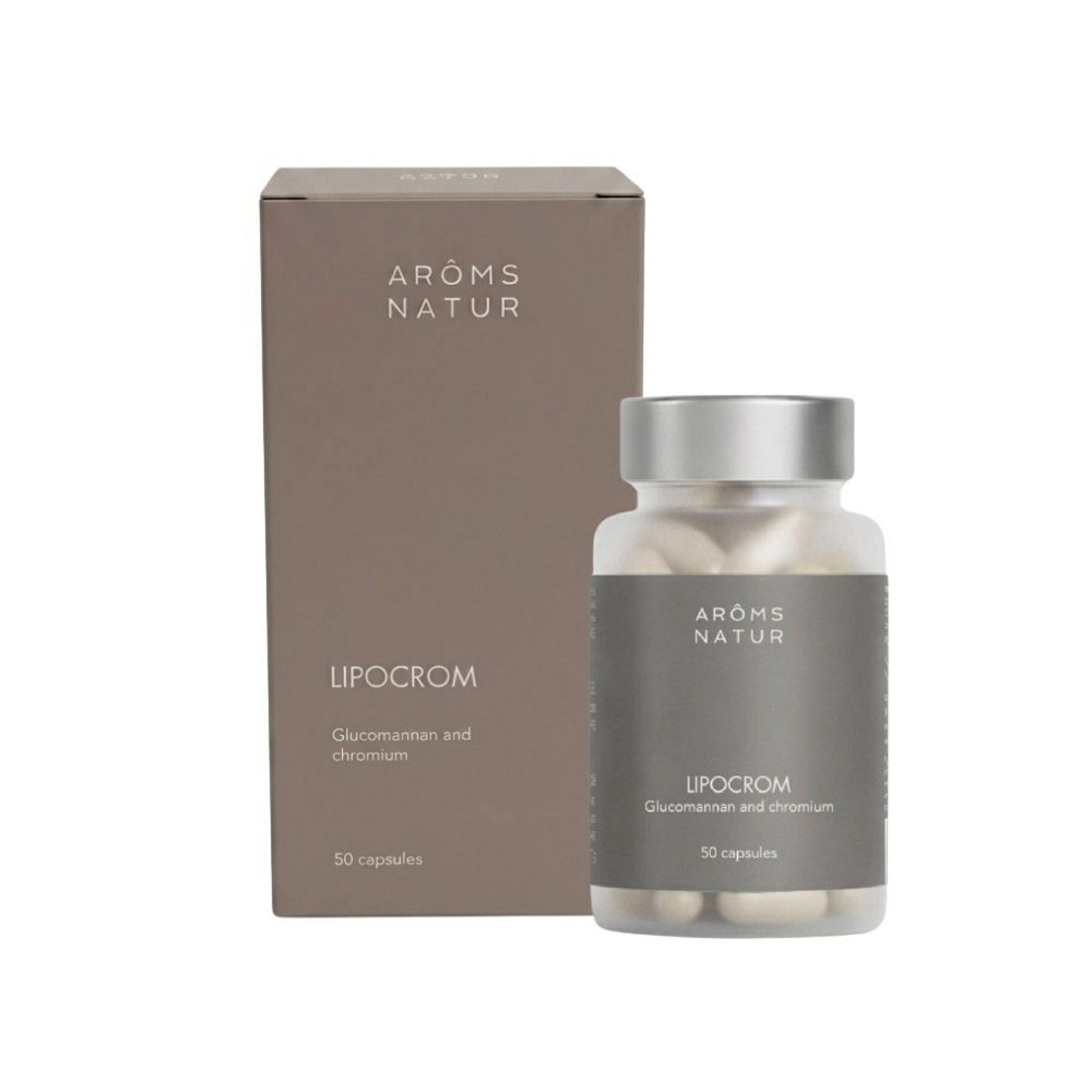 Lipocrom 50 Cápsulas | Regulador de Peso - Nutricosméticos - Arôms Natur ®