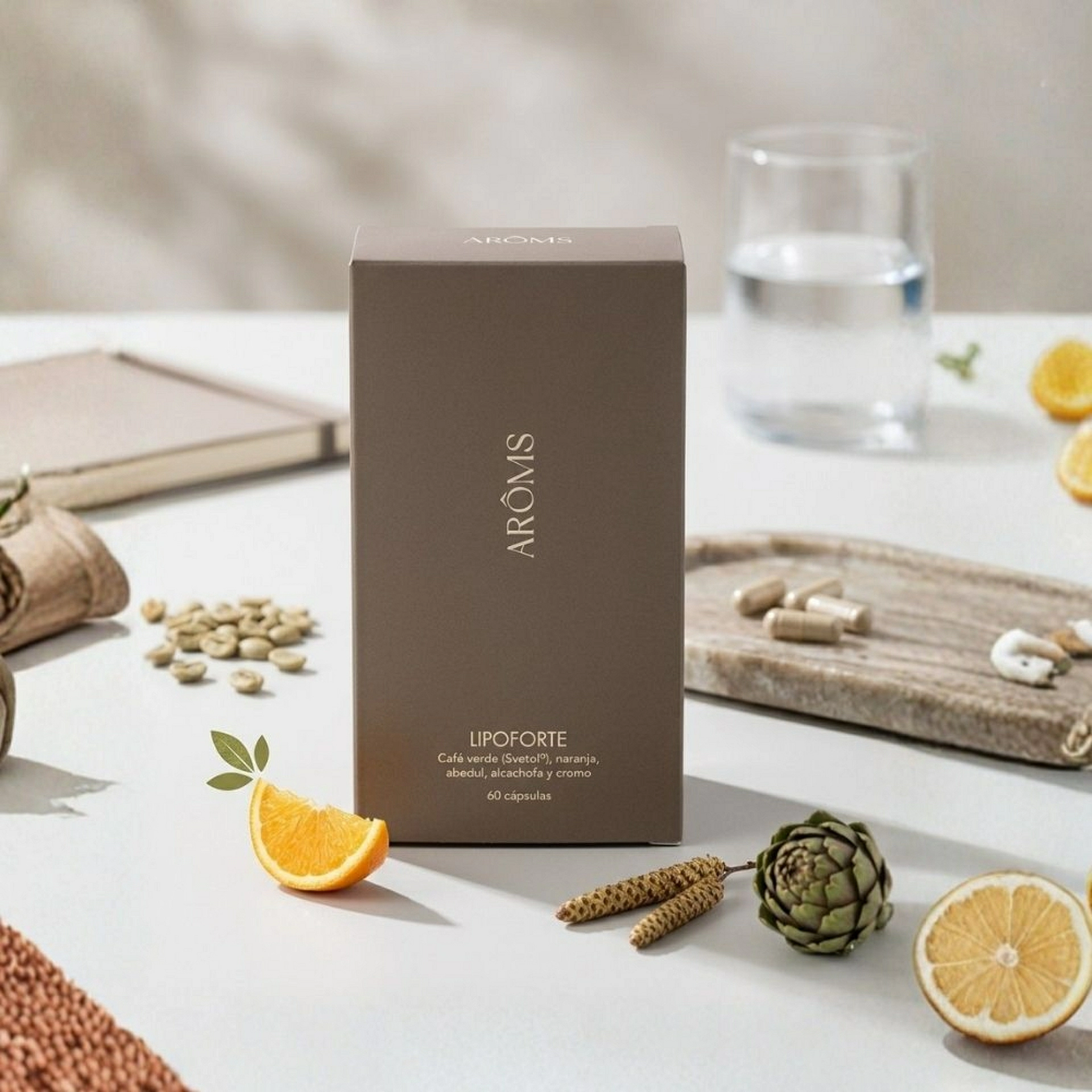 Lipoforte | Quema grasa y anticelulítico 60 caps - Nutricosméticos - Arôms Natur ®