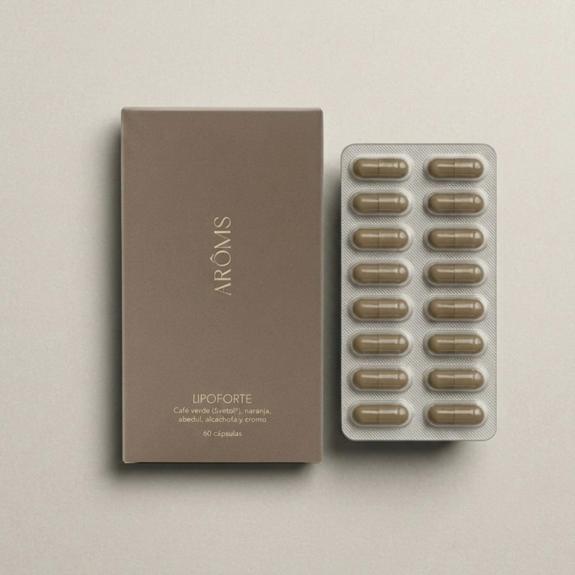 Lipoforte | Quema grasa y anticelulítico 60 caps - Nutricosméticos - Arôms Natur ®