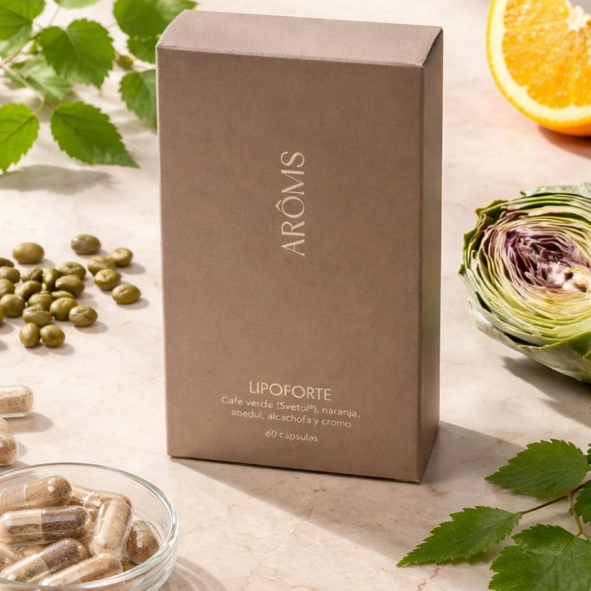 Lipoforte | Quema grasa y anticelulítico 60 caps - Nutricosméticos - Arôms Natur ®