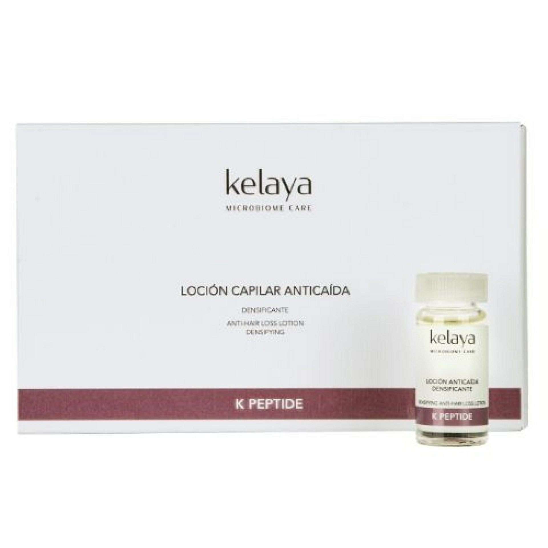 LOCIÓN CAPILAR ANTICAÍDA Densificante 6x10ml - K Peptide -  Kelaya ®
