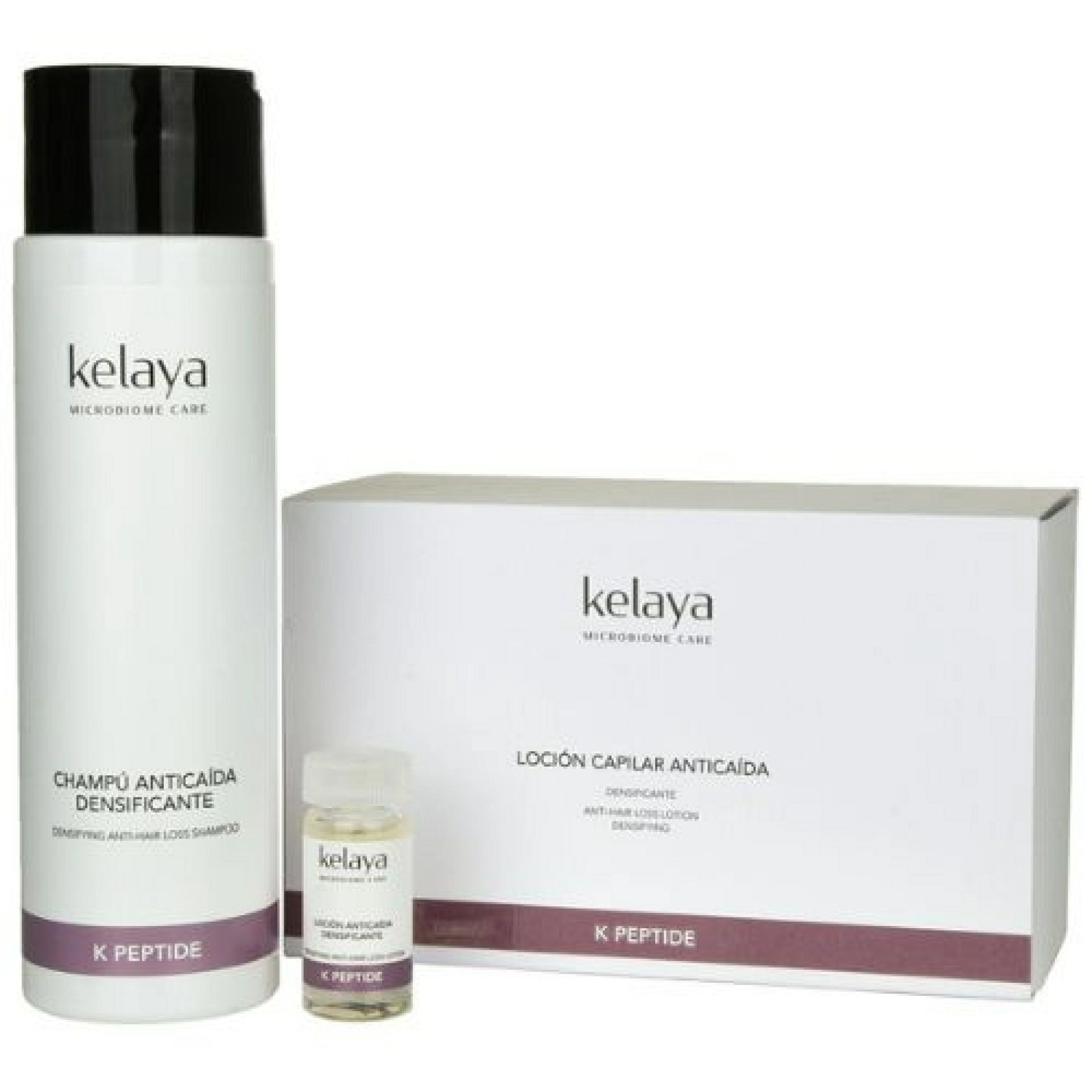 LOCIÓN CAPILAR ANTICAÍDA Densificante 6x10ml - K Peptide -  Kelaya ®