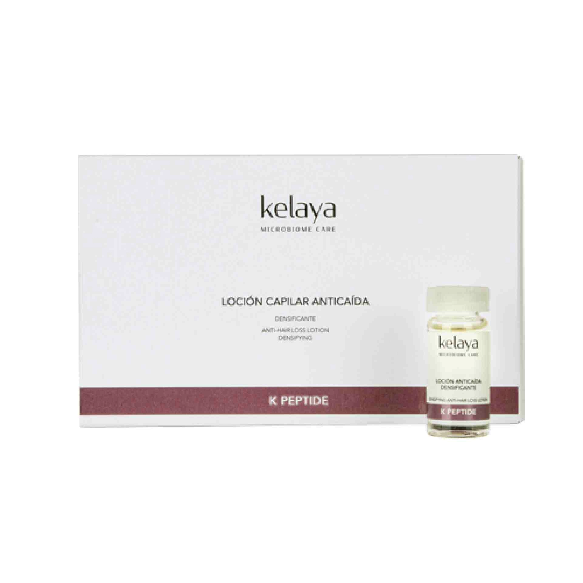 LOCIÓN CAPILAR ANTICAÍDA Densificante 6x10ml - K Peptide -  Kelaya ®