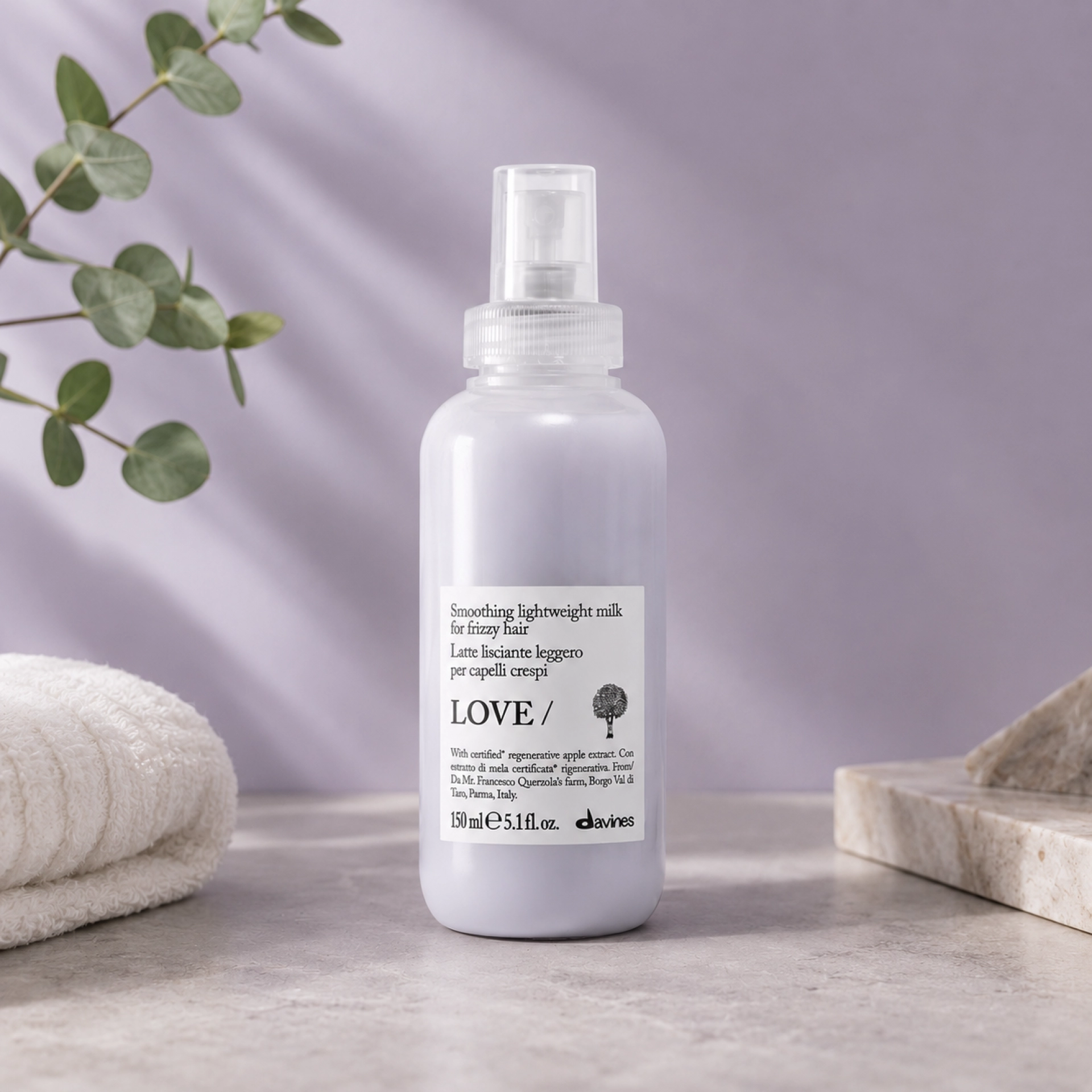 LOVE SMOOTHING / Lightweight Milk | Leche Capilar Ligera Antiencrespamiento 150 ml – Essential Haircare – Davines ®