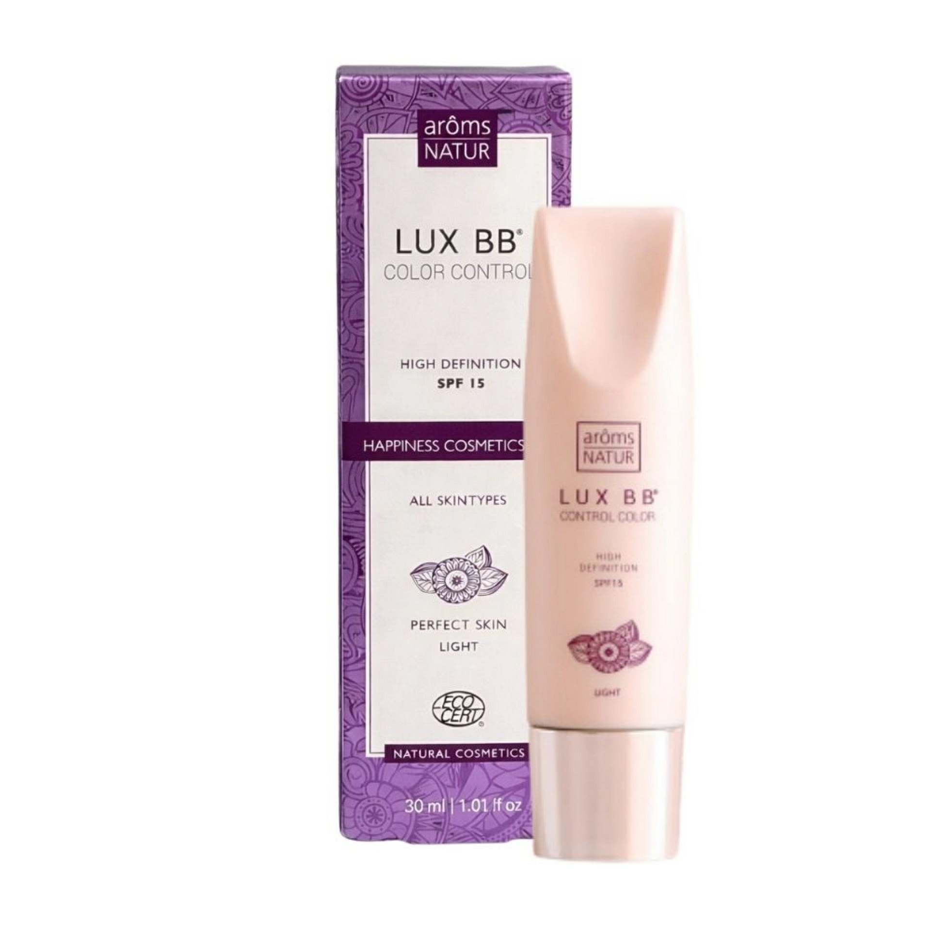 Lux BB - Control Color SPF15 | BB Cream 40ml - Happiness Cosmetics - Arôms Natur ®