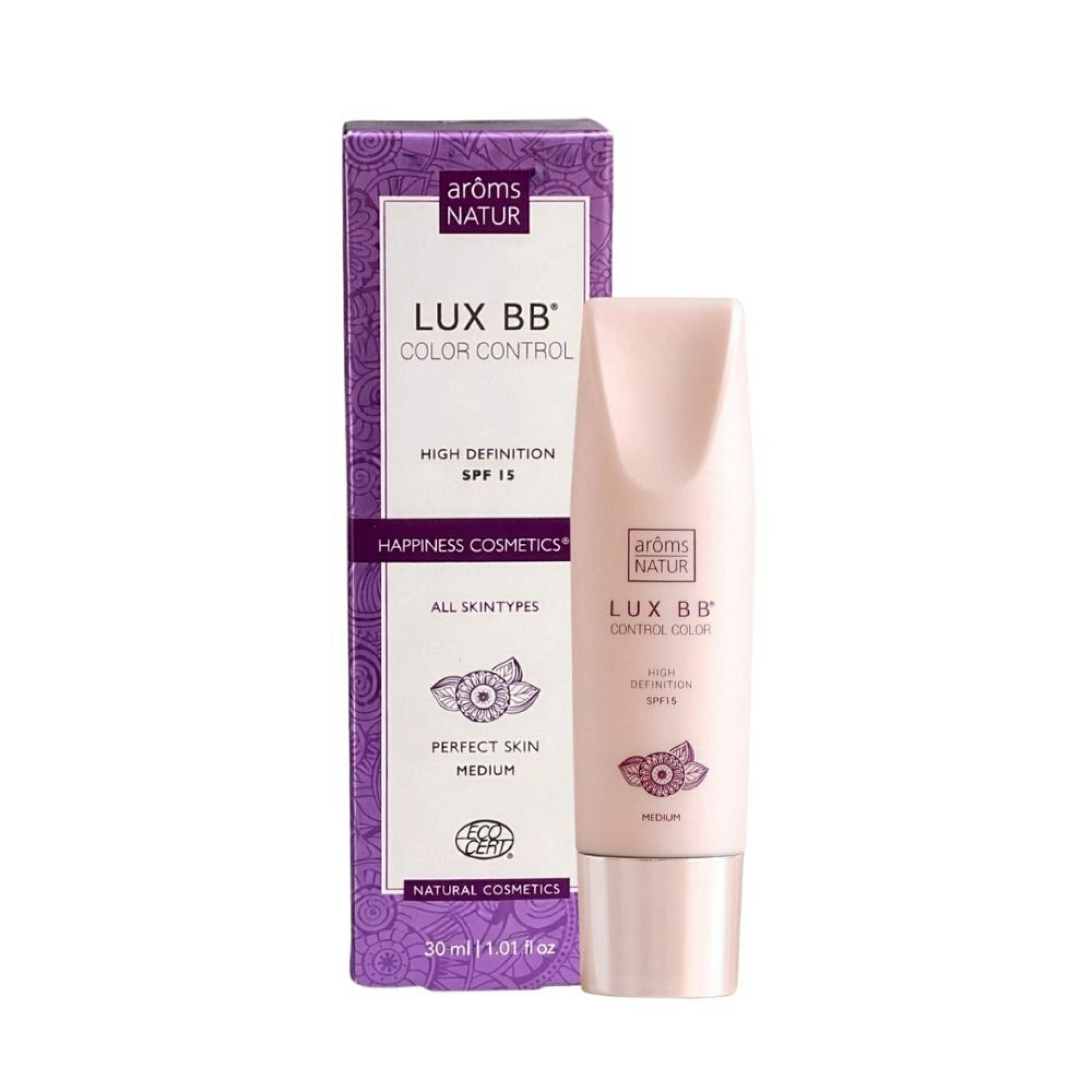 Lux BB - Control Color SPF15 | BB Cream 40ml - Happiness Cosmetics - Arôms Natur ®
