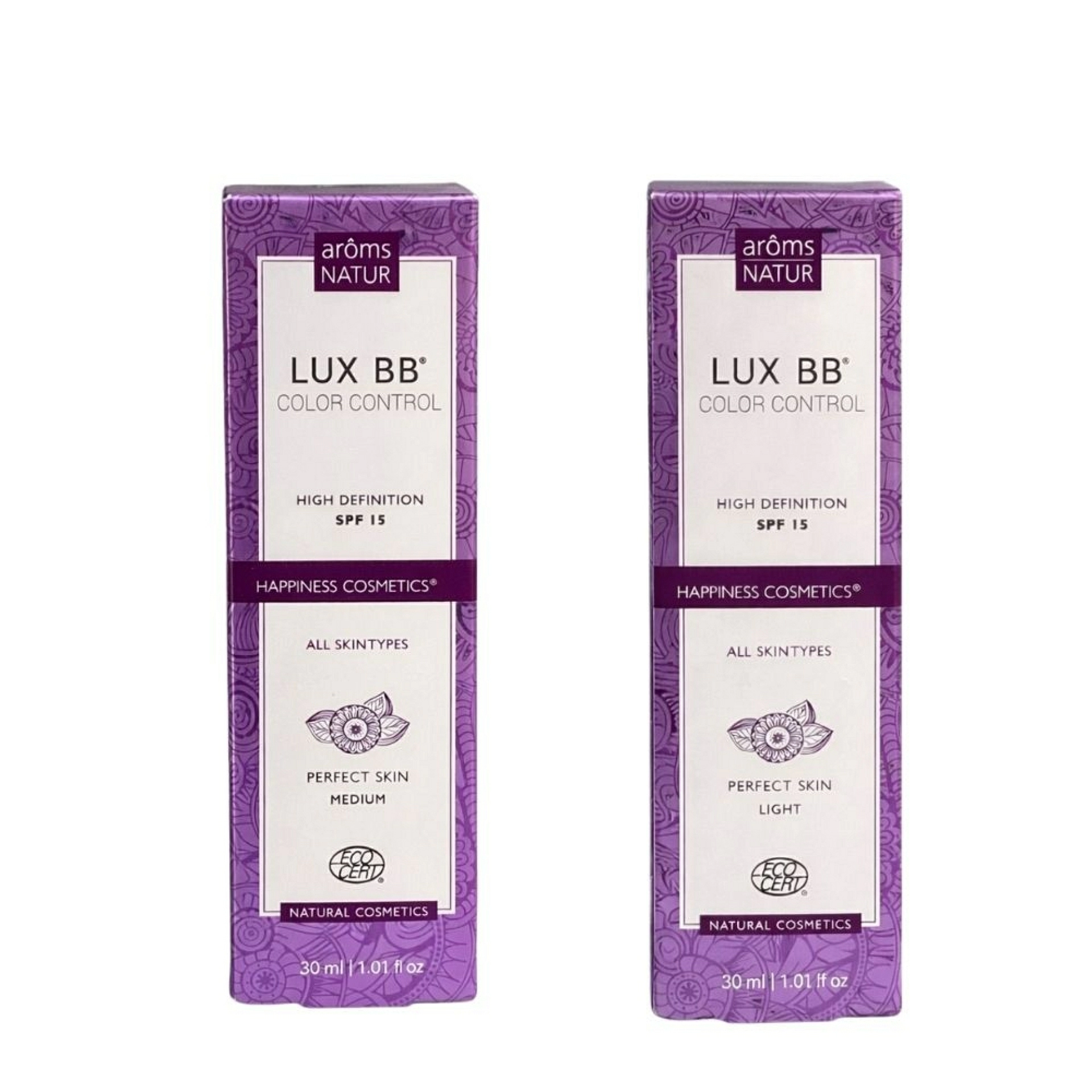 Lux BB - Control Color SPF15 | BB Cream 40ml - Happiness Cosmetics - Arôms Natur ®
