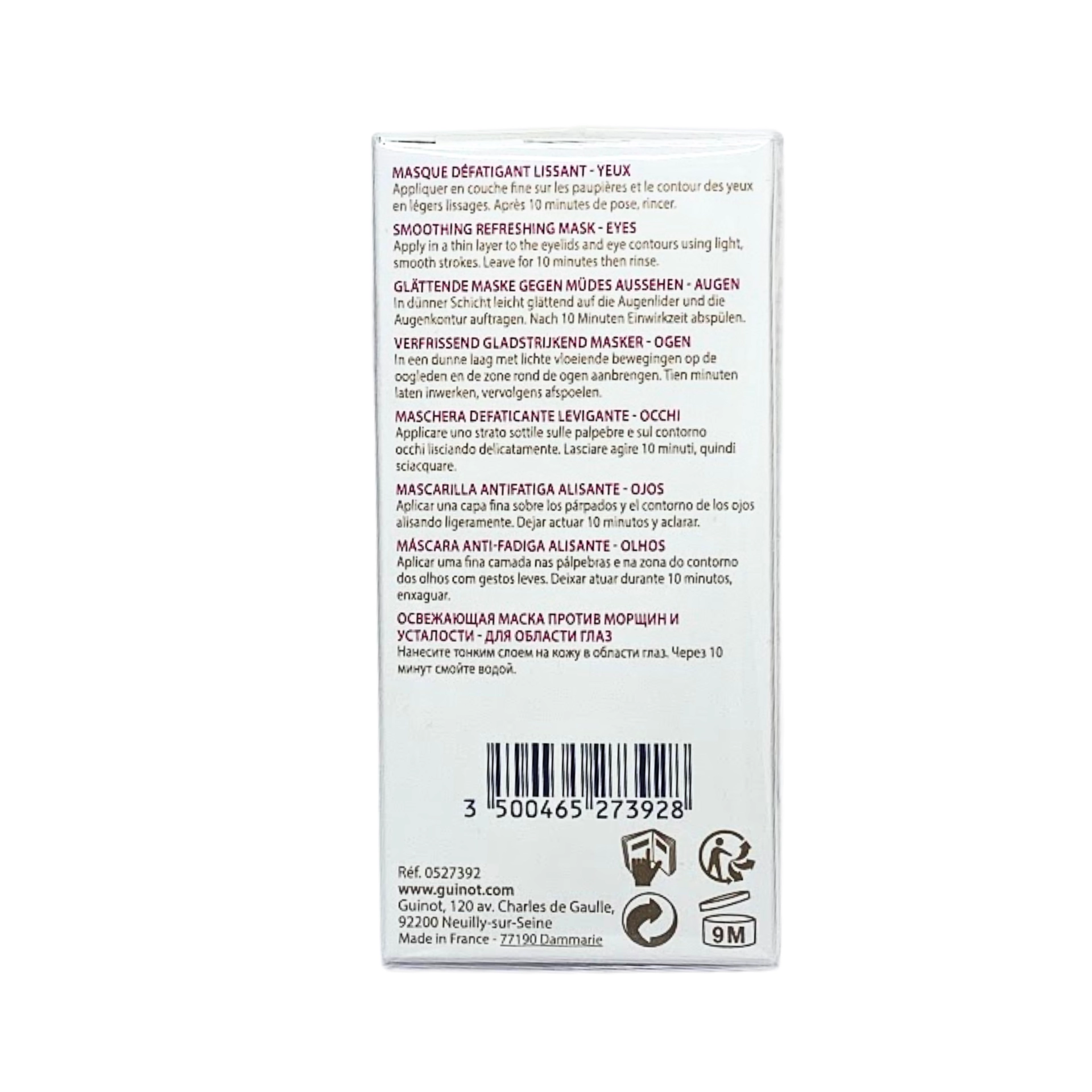 Masque Anti-Fatigue Yeux | Mascarilla Antifatiga 30ml - Guinot ®