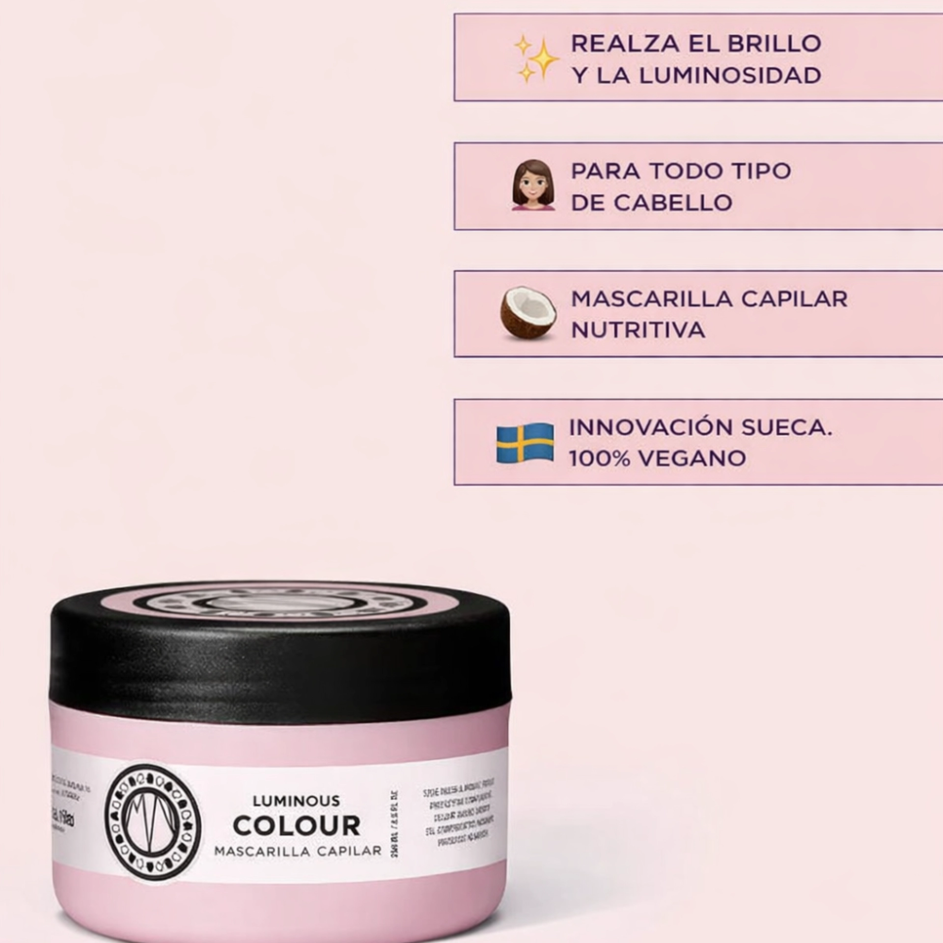 Masque | Mascarilla Protectora del Color 250ml - Luminous Colour - Maria Nila ®